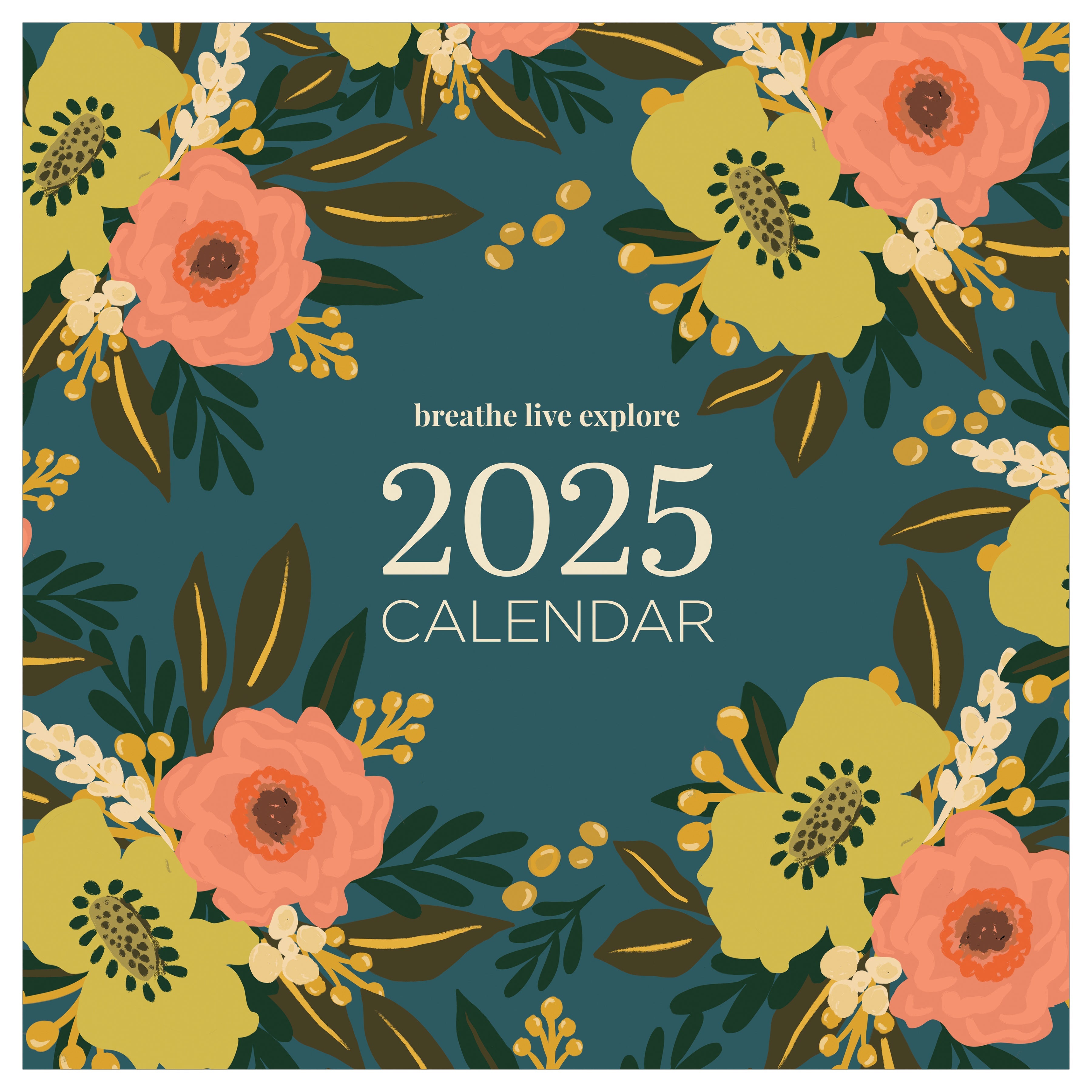 2025 Breathe Live Explore - Square Wall Calendar