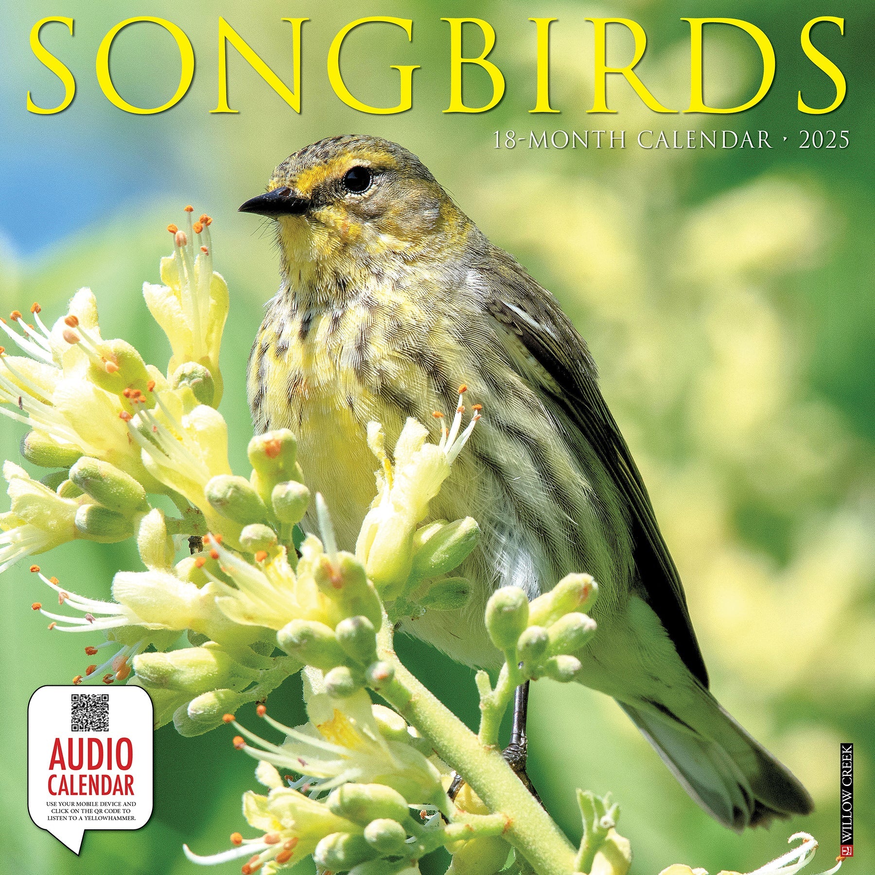 2025 Songbirds - Square Wall Calendar