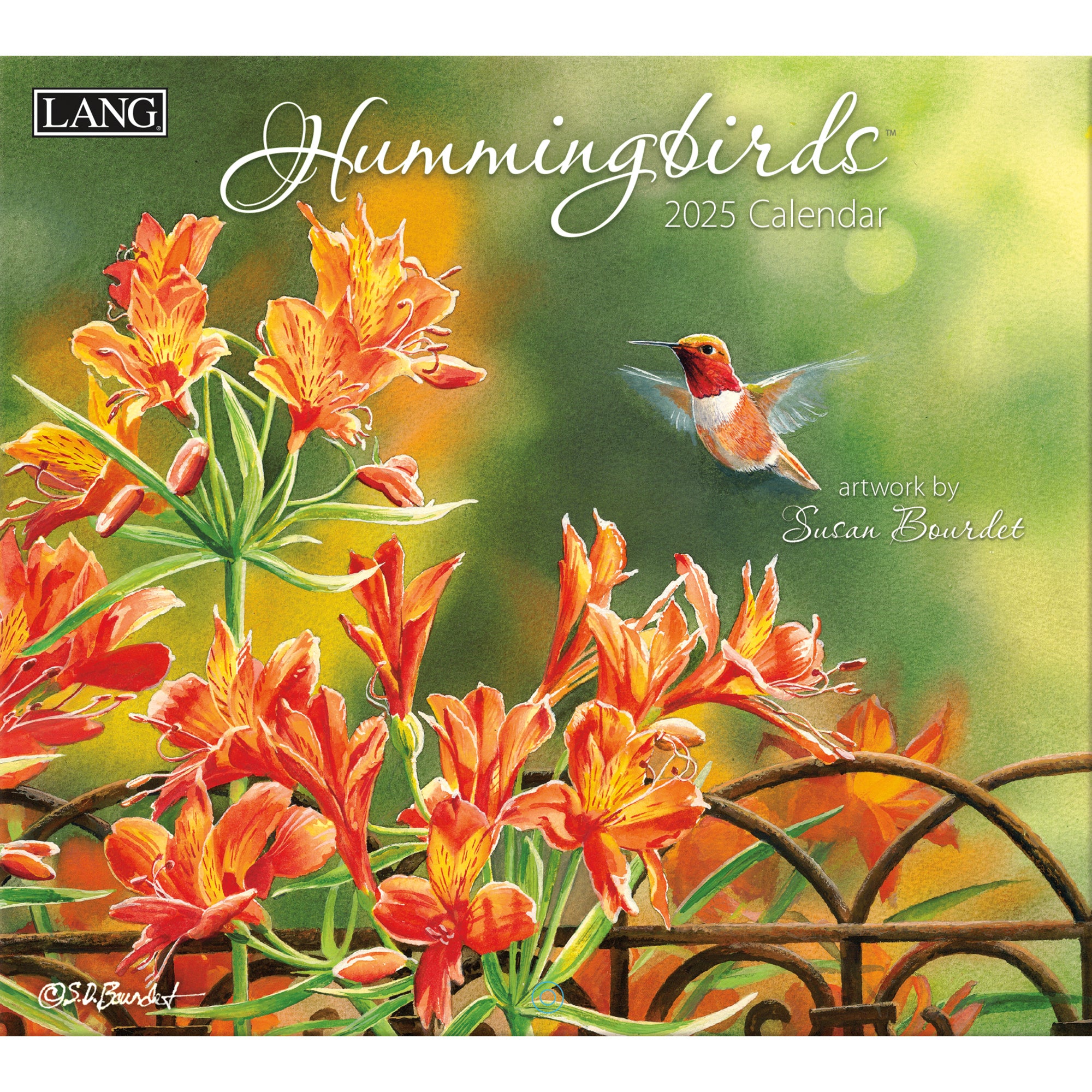 2025 Hummingbirds By Susan Bourdet - LANG Deluxe Wall Calendar
