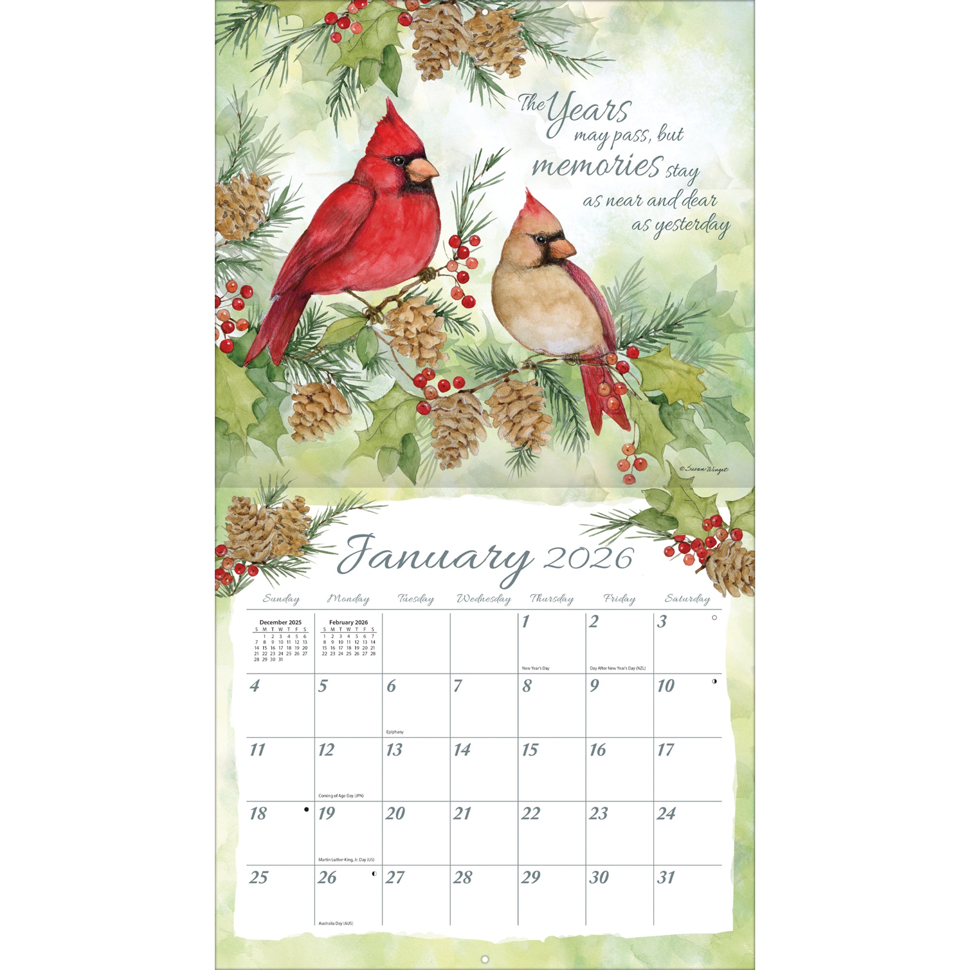 2026 LANG A Year Of Remembrance - Deluxe Wall Calendar