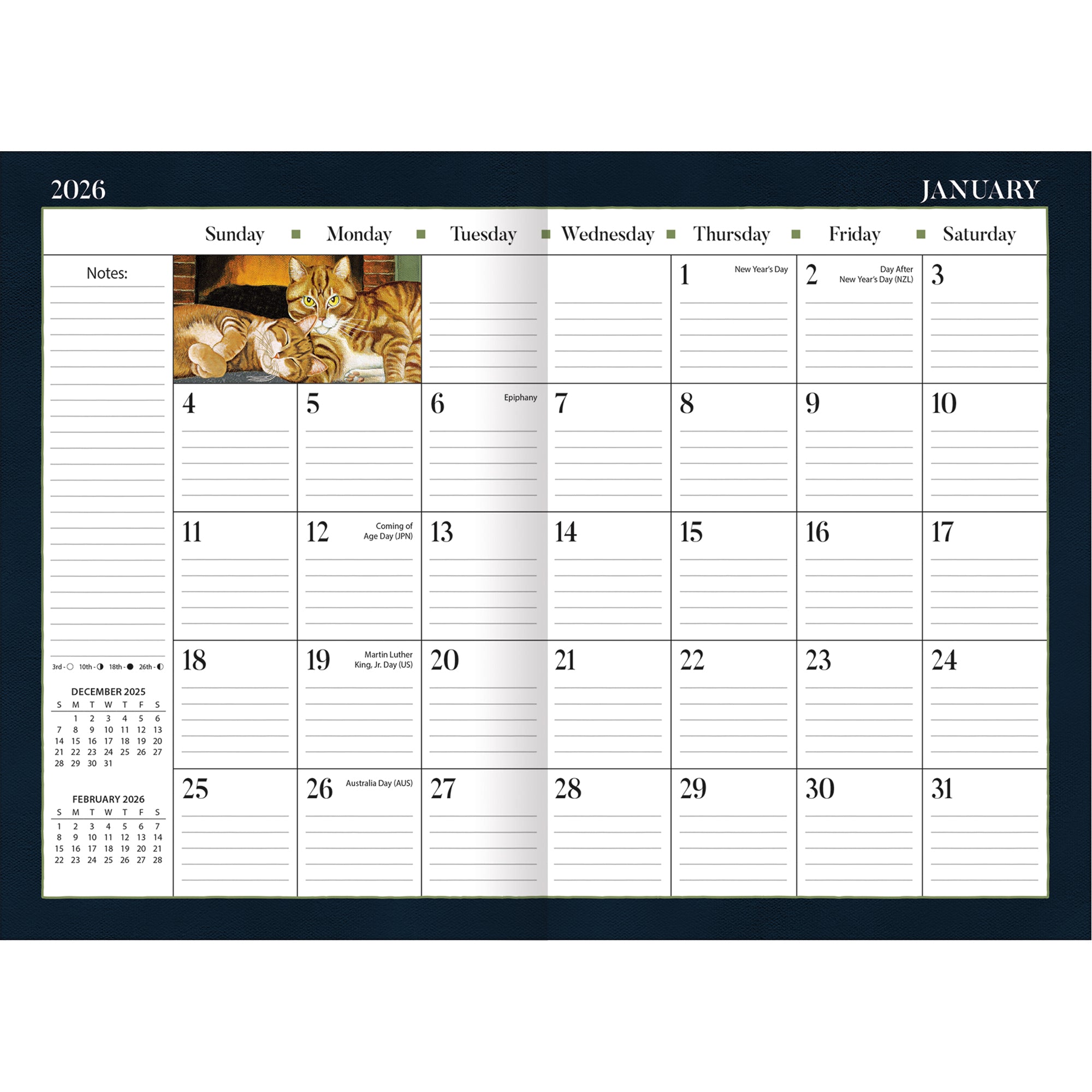 2026 LANG American Cat™ - 13 Month Pocket Diary/Planner