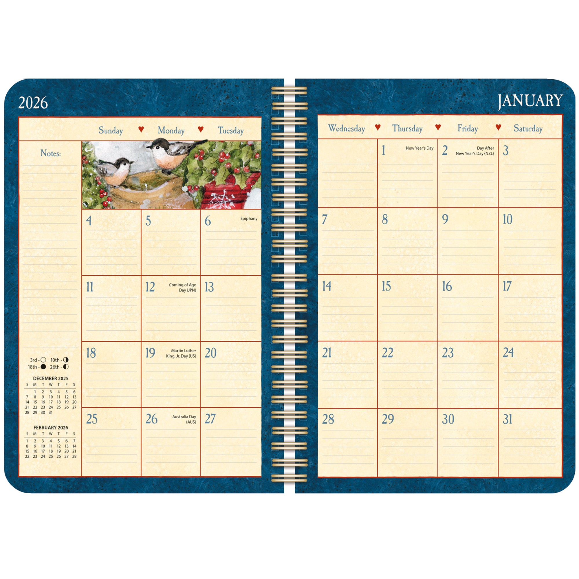 2026 LANG Heart & Home® - Spiral Monthly & Weekly Engagement Diary/Planner
