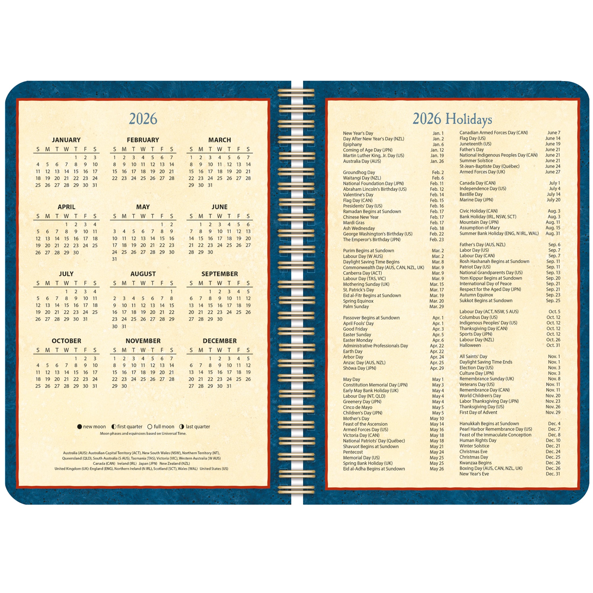 2026 LANG Heart & Home® - Spiral Monthly & Weekly Engagement Diary/Planner