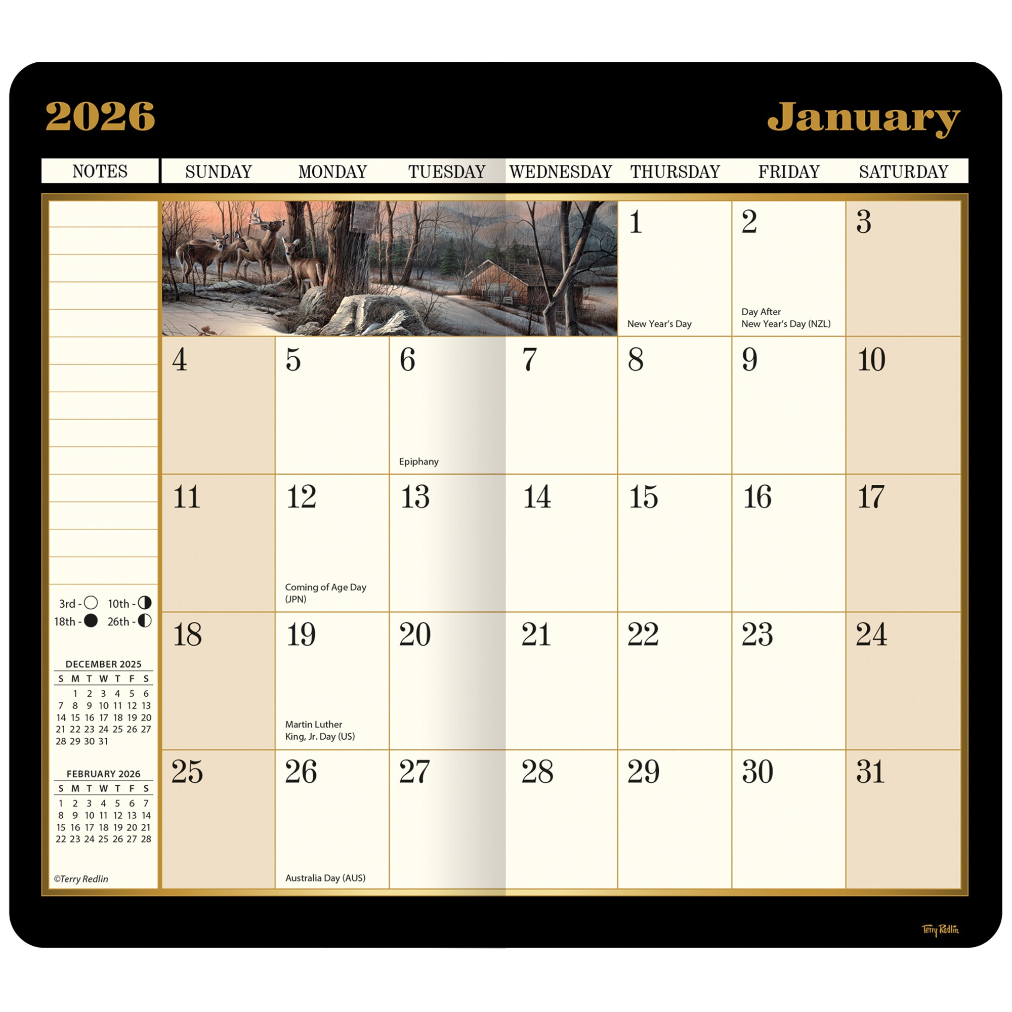 2026 LANG Terry Redlin - Two Year Pocket Diary/Planner
