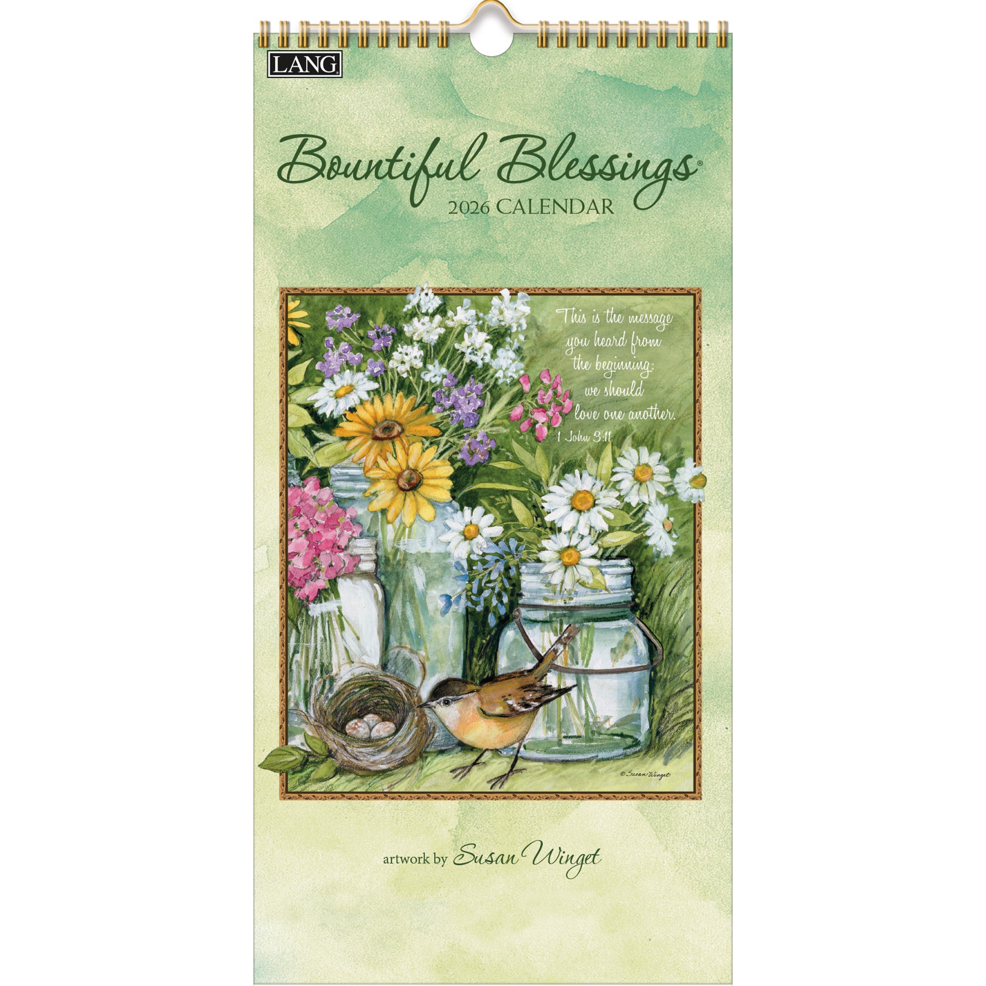 2026 LANG Bountiful Blessings™ - Slim Vertical Wall Calendar
