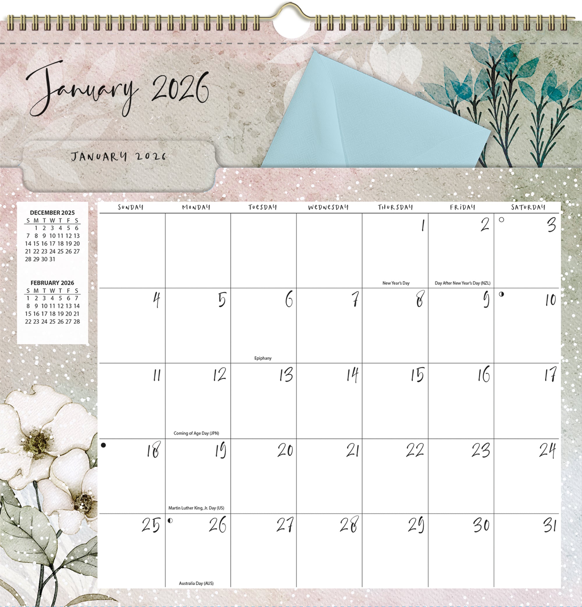 2026 LANG Country Pleasures - File-It Square Wall Calendar