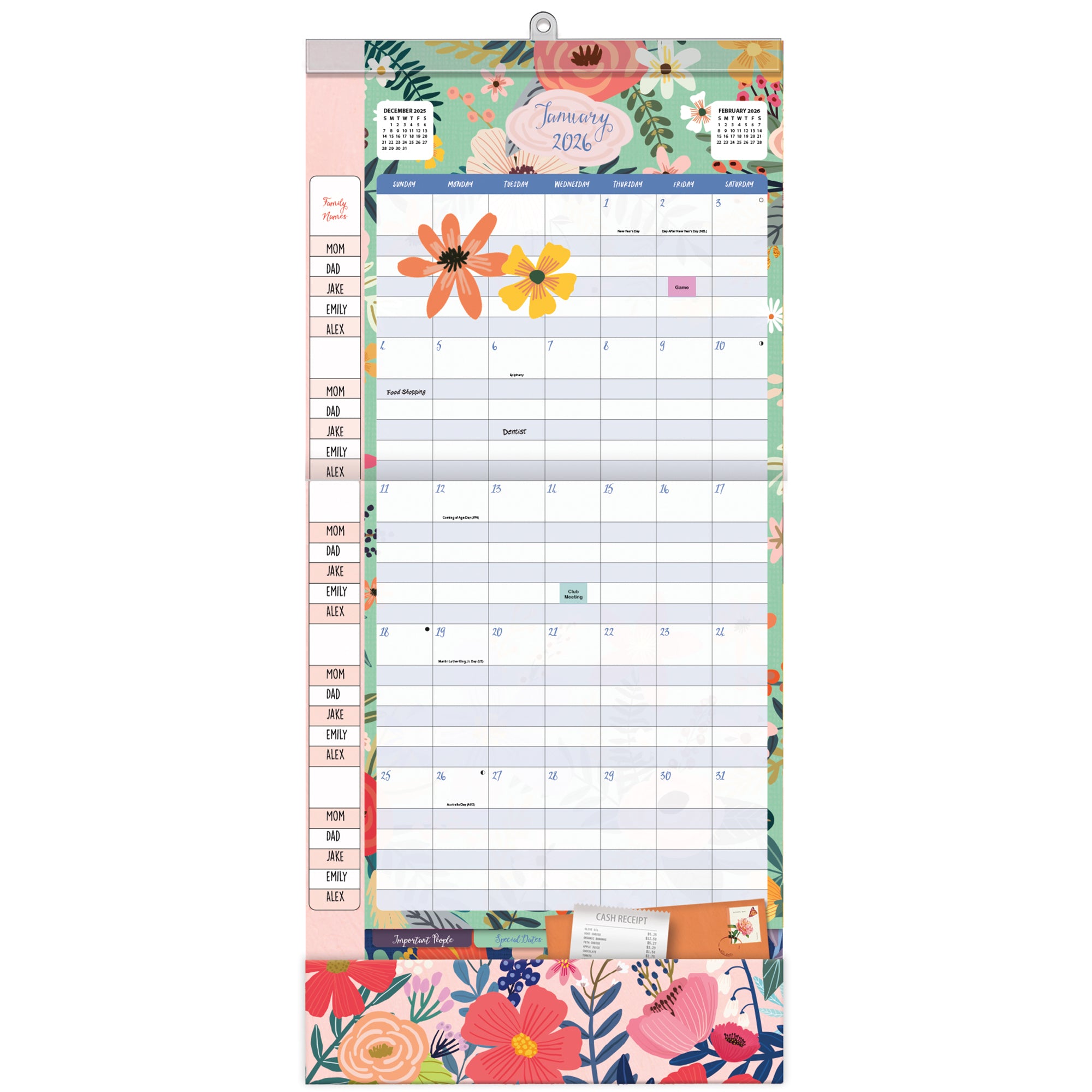 2026 LANG Shine Within - Plan It Plus Magnetic Square Wall Calendar