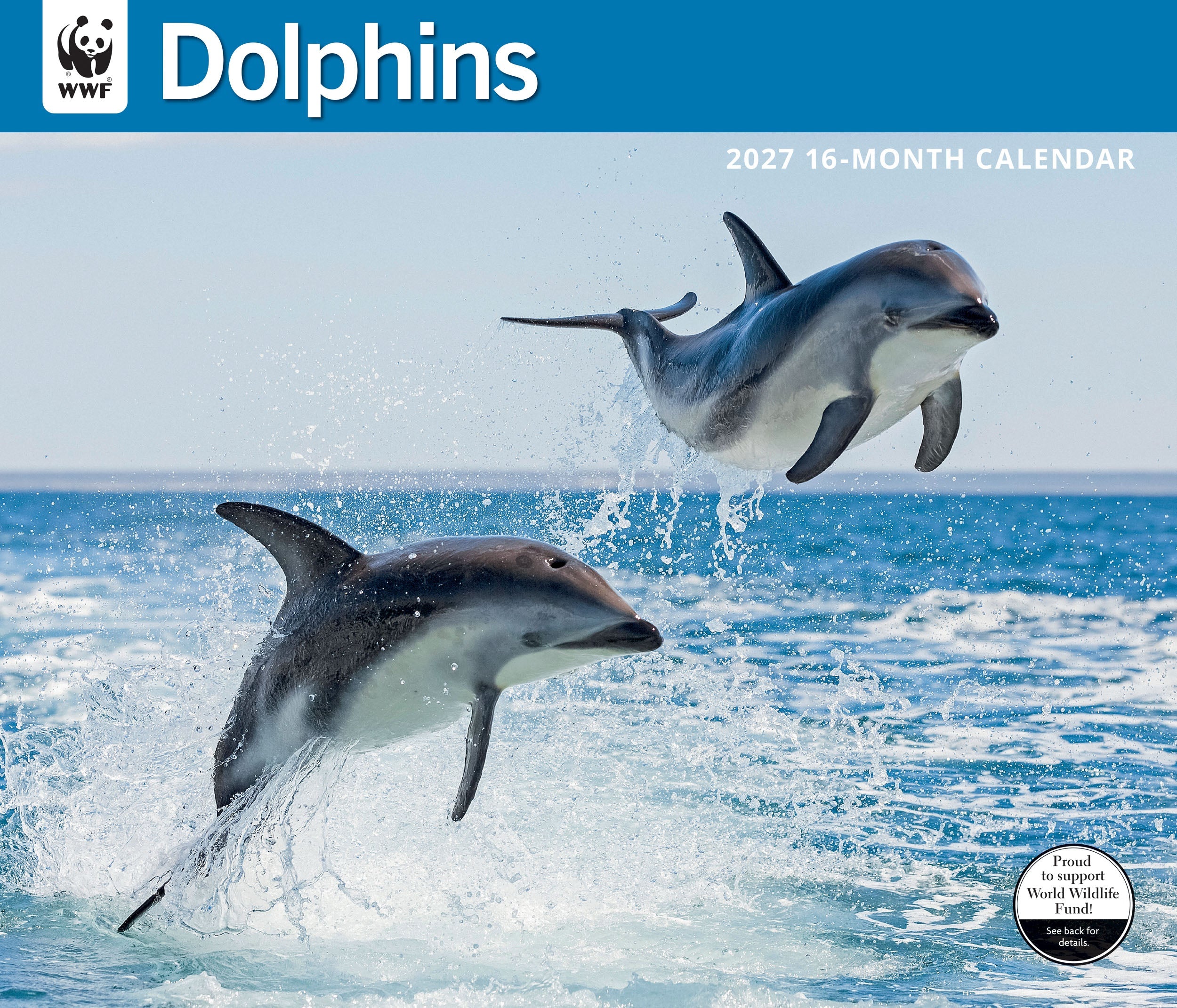 2027 WWF Dolphins - Deluxe Wall Calendar – image 1