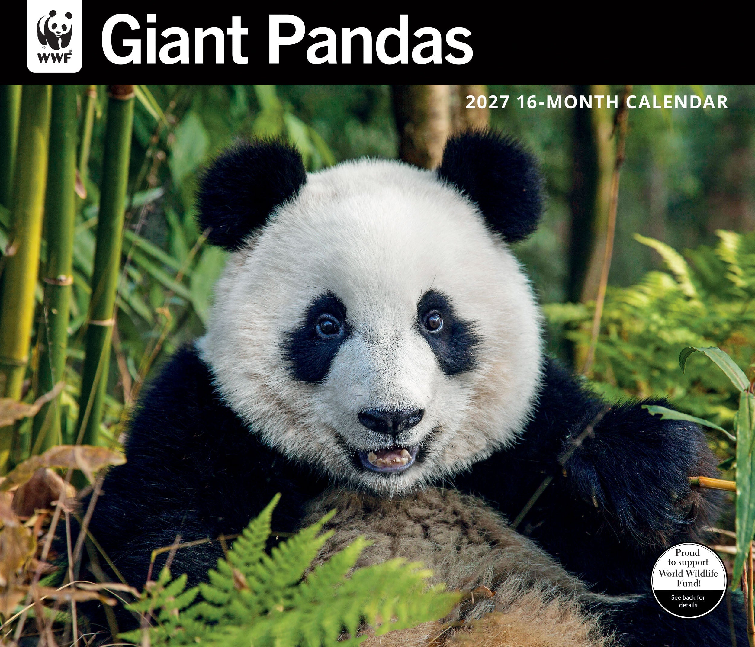 2027 WWF Giant Pandas - Deluxe Wall Calendar – image 1