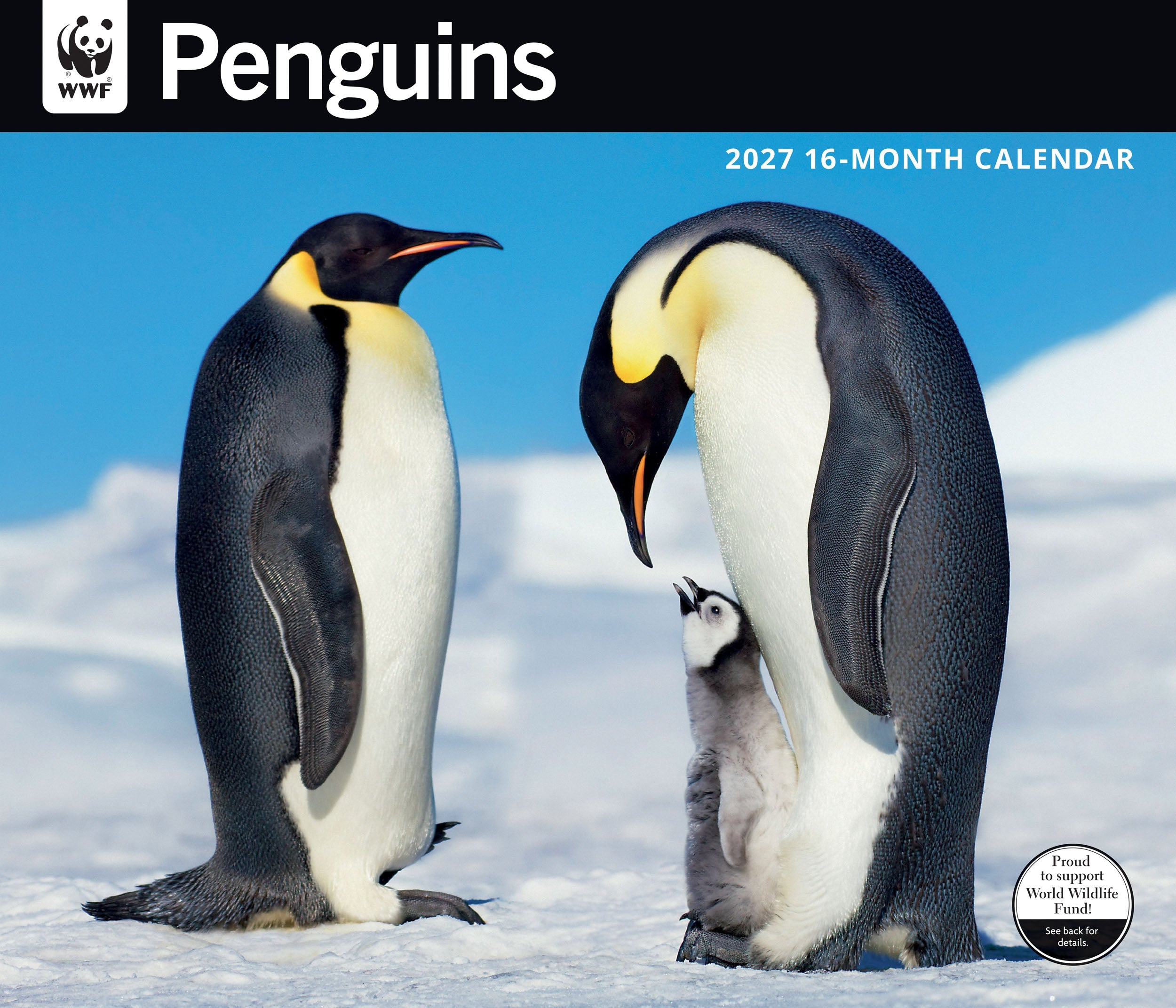 2027 WWF Penguins - Deluxe Wall Calendar – image 1