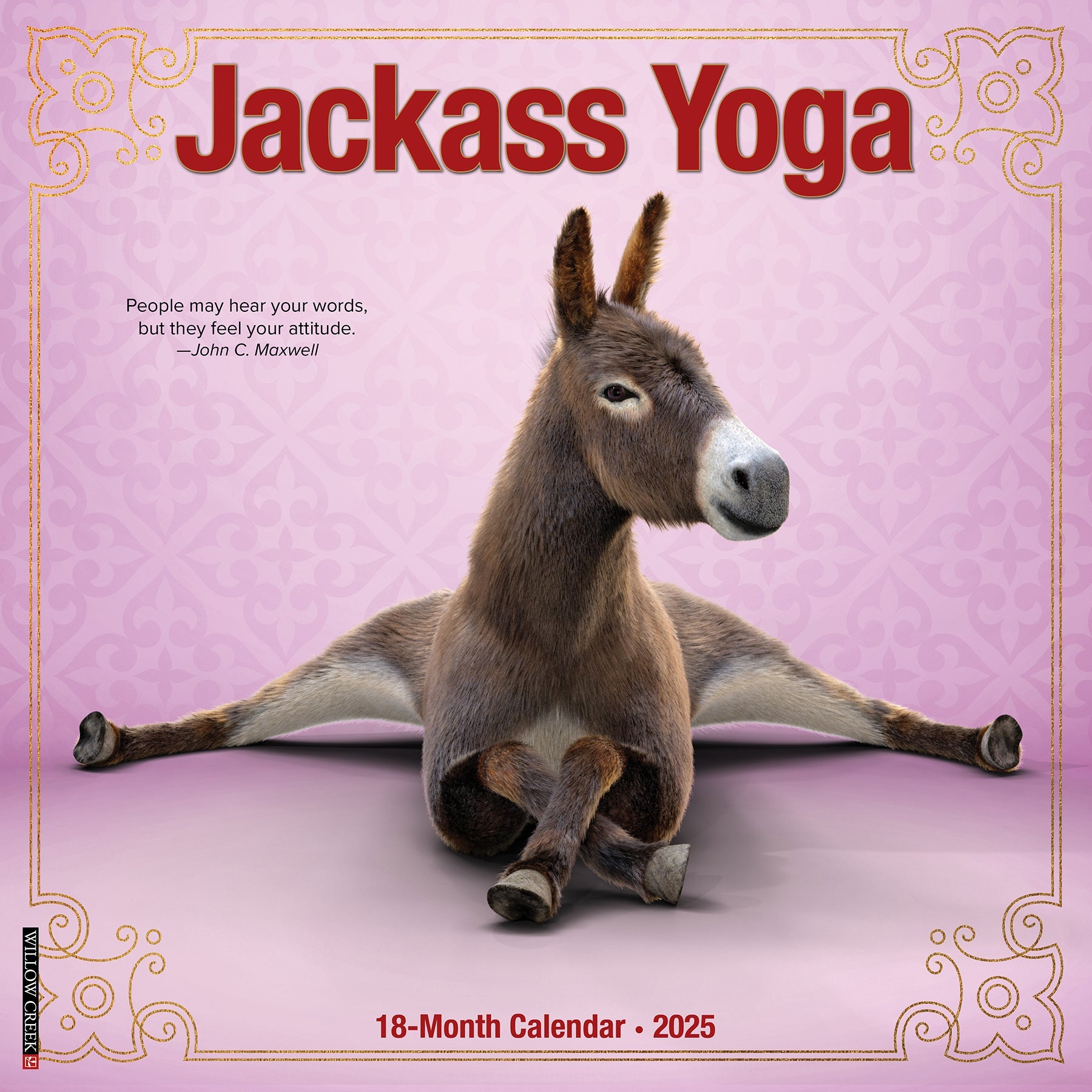 2025 Jackass Yoga - Square Wall Calendar
