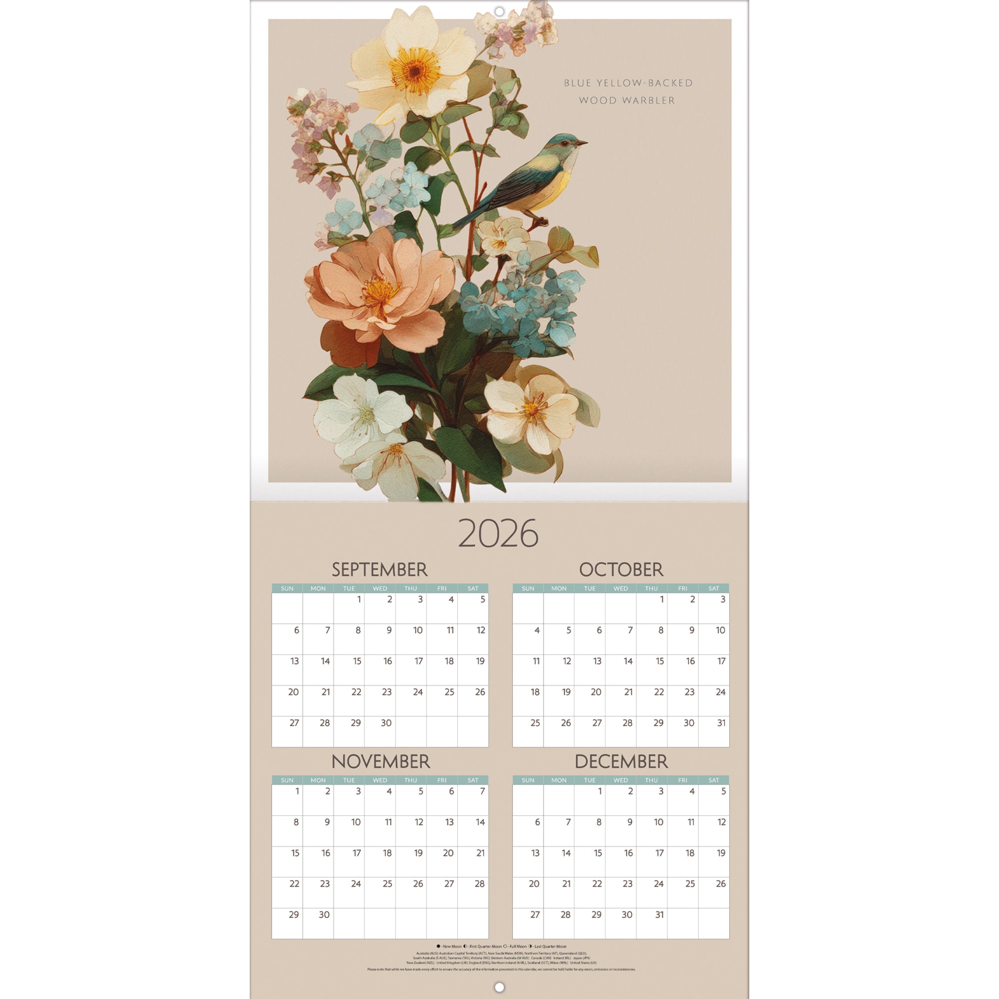 2027 Birds - Square Wall Calendar – image 3