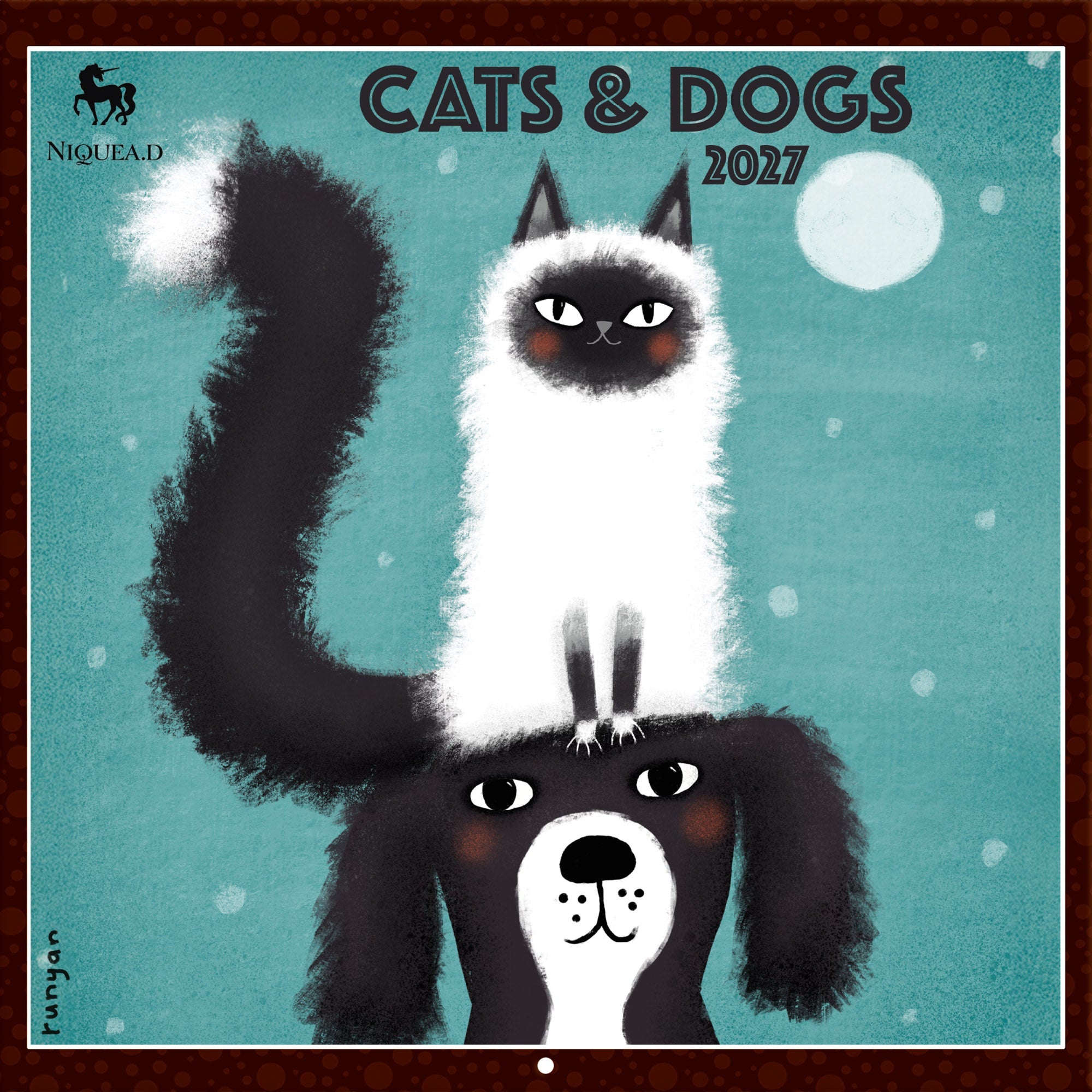 2027 Cats & Dogs - Square Wall Calendar – image 1