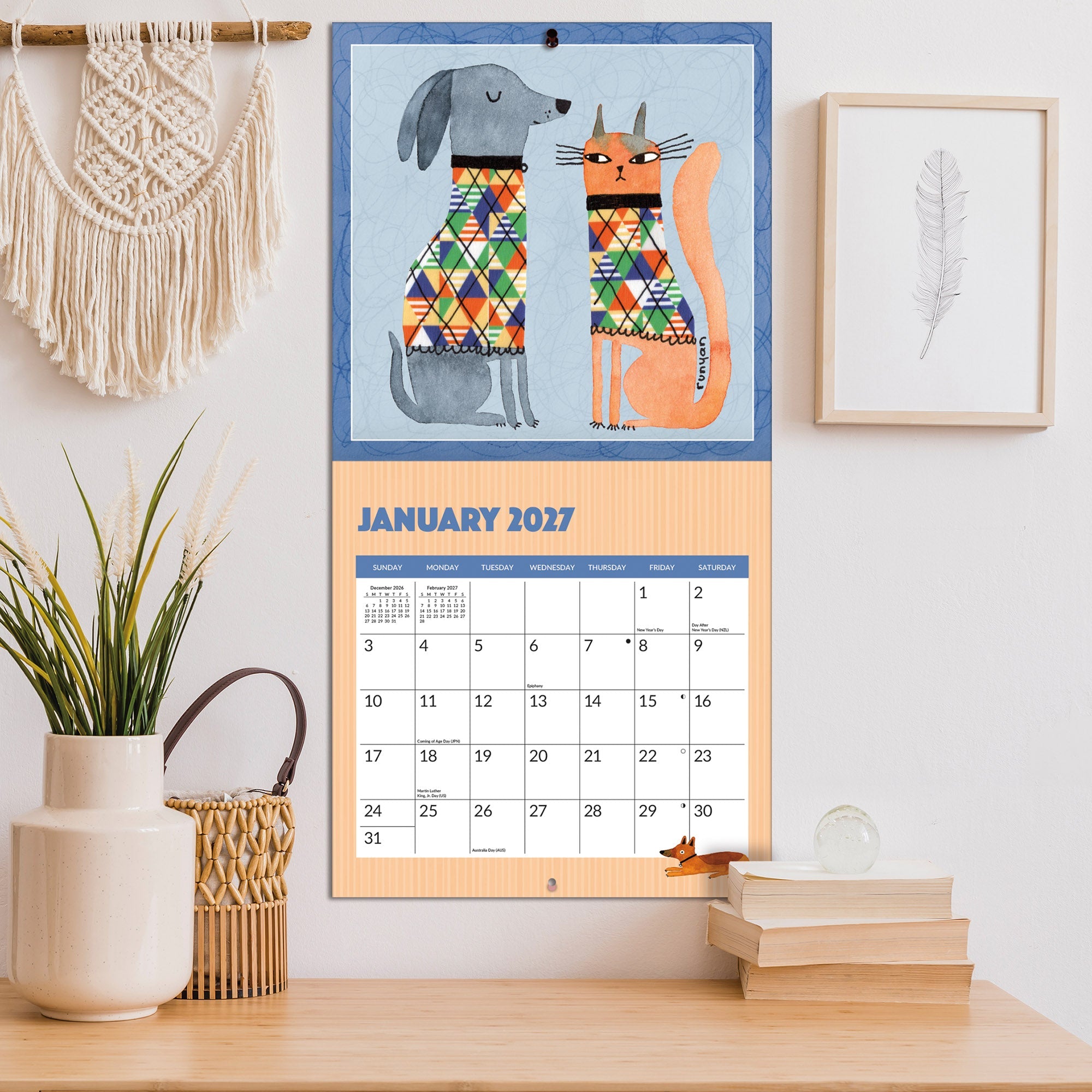 2027 Cats & Dogs - Square Wall Calendar – image 5