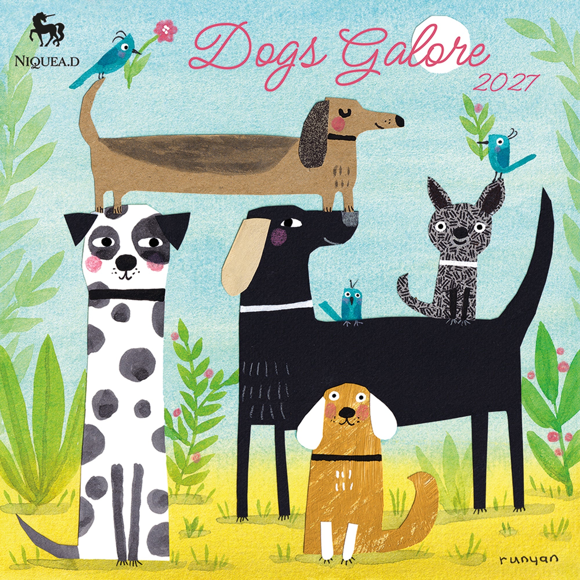 2027 Dogs Galore - Square Wall Calendar – image 1