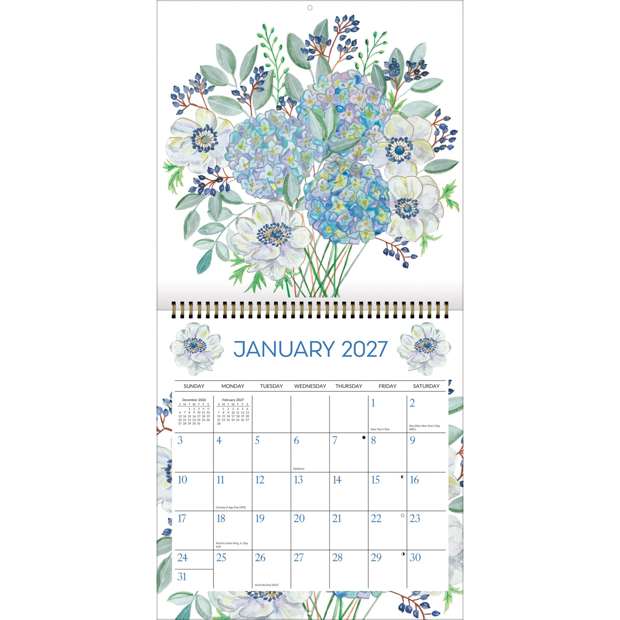 2027 Bouquet - Spiral Square Wall Calendar – image 3