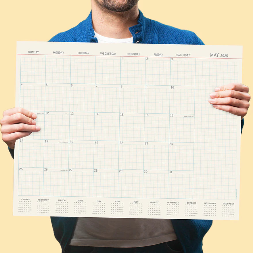 2025 Vintage Professional - Monthly Large Desk Pad Blotter Calendar