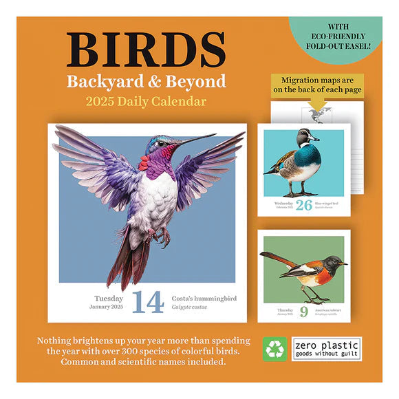 2025 Birds: Backyard & Beyond - Daily Boxed Page-A-Day Calendar