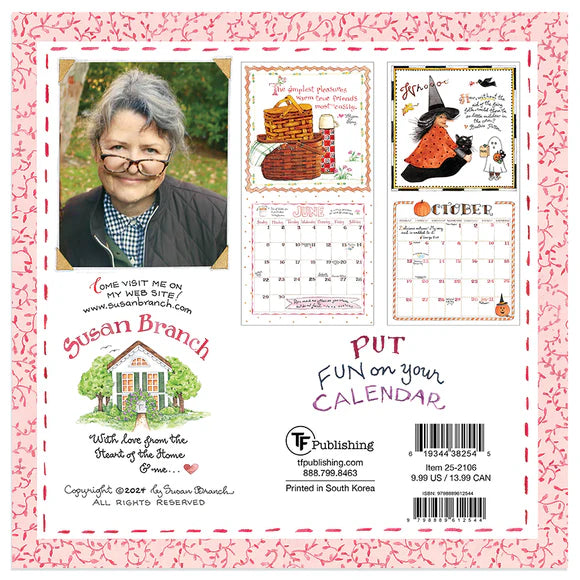 2025 Susan Branch - Mini Wall Calendar