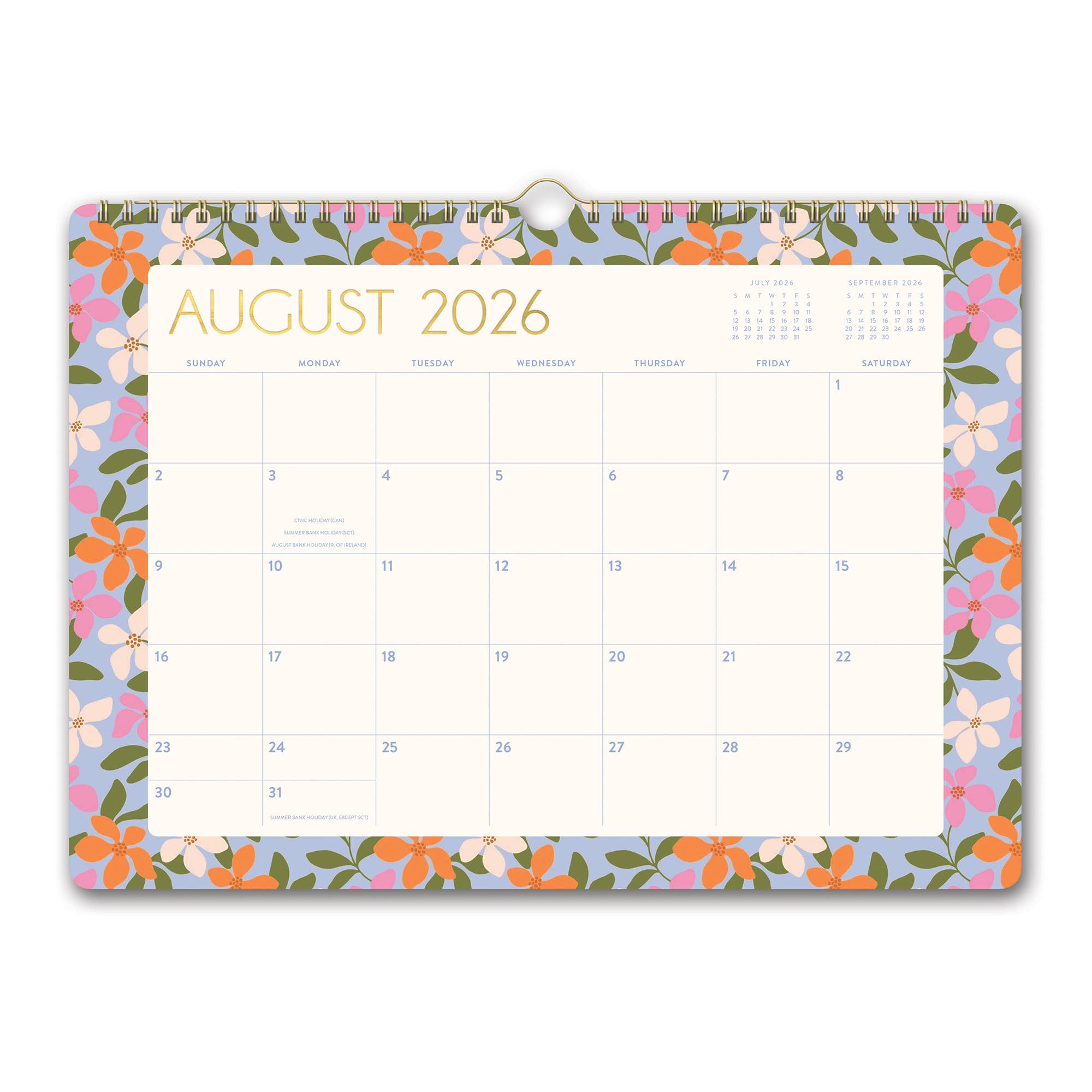 2027 Secret Garden Deluxe Wall Calendar