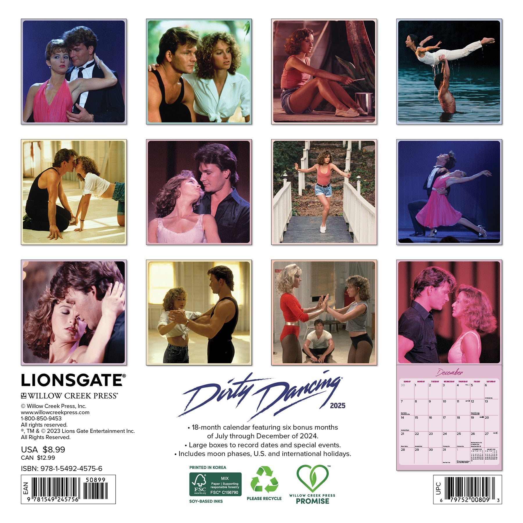 2025 Dirty Dancing - Mini Wall Calendar