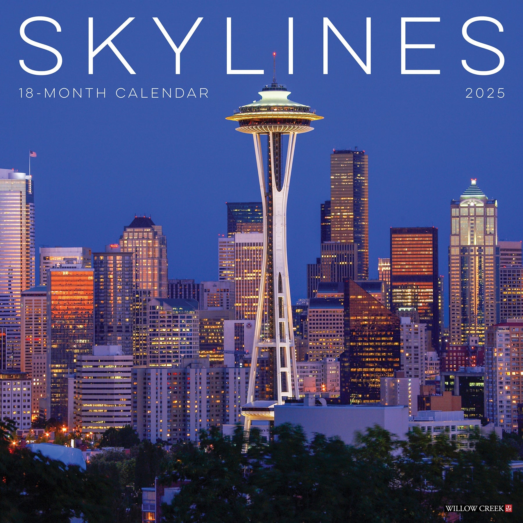 2025 Skylines - Square Wall Calendar