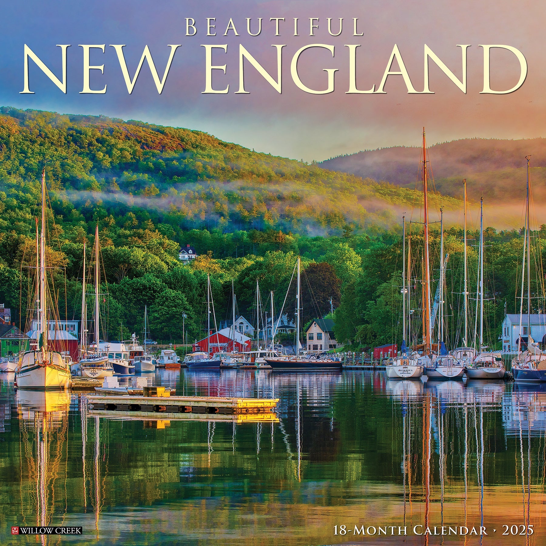 2025 Beautiful New England - Square Wall Calendar