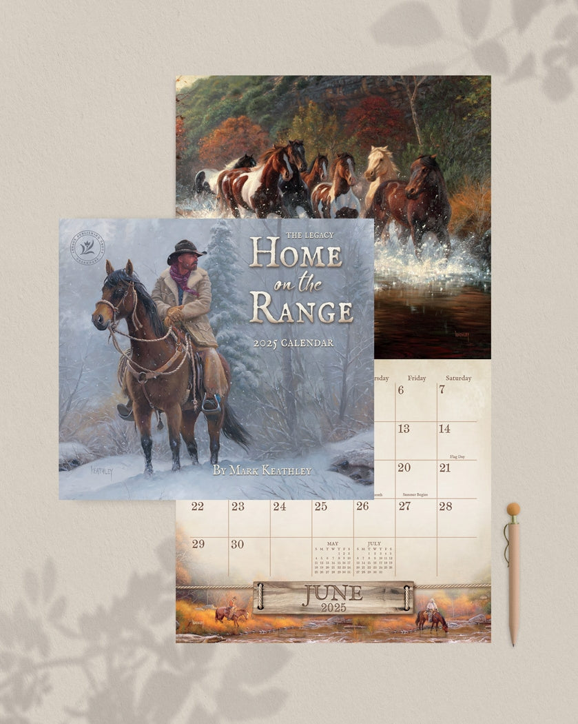 2025 Home On The Range - Legacy Deluxe Wall Calendar