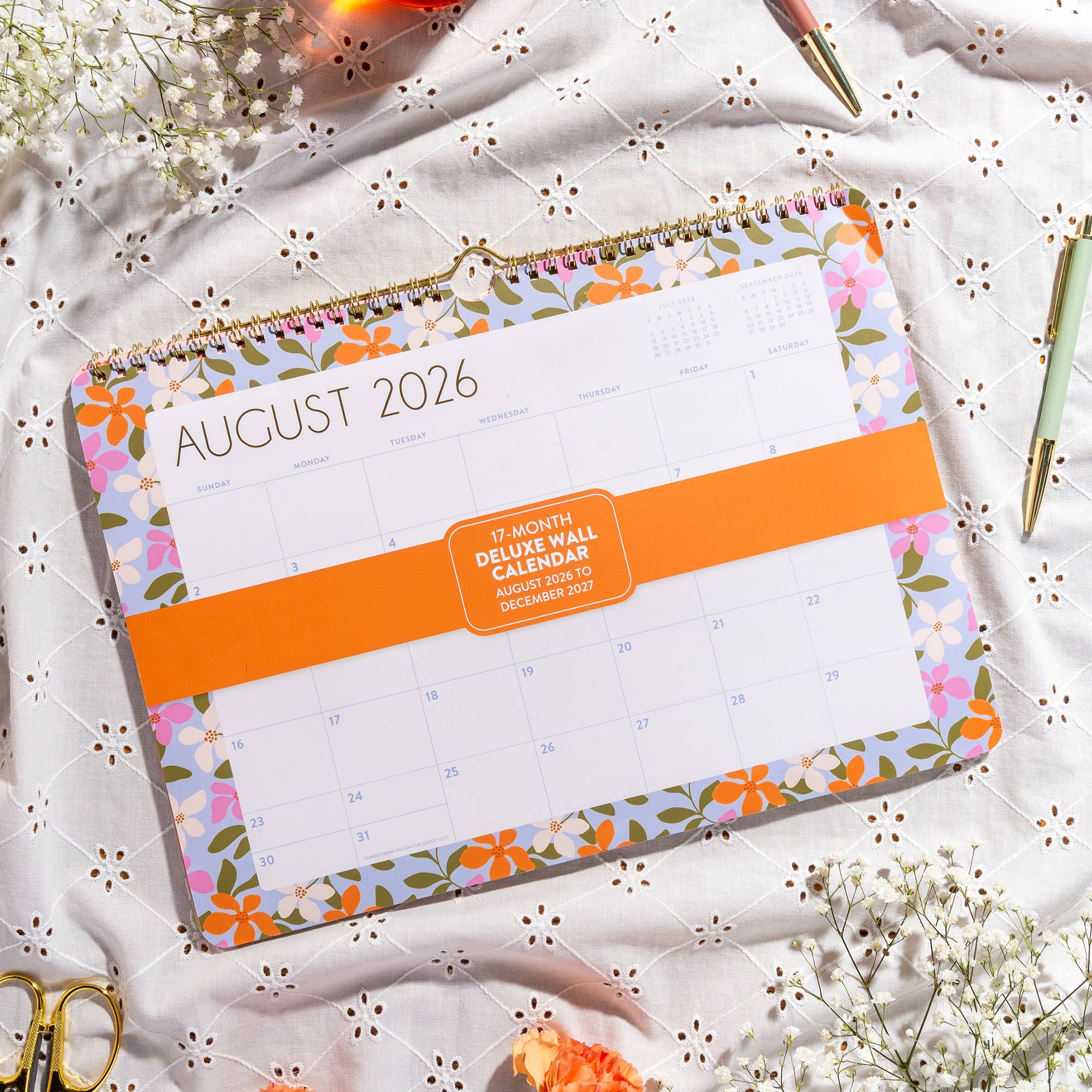 2027 Secret Garden Deluxe Wall Calendar