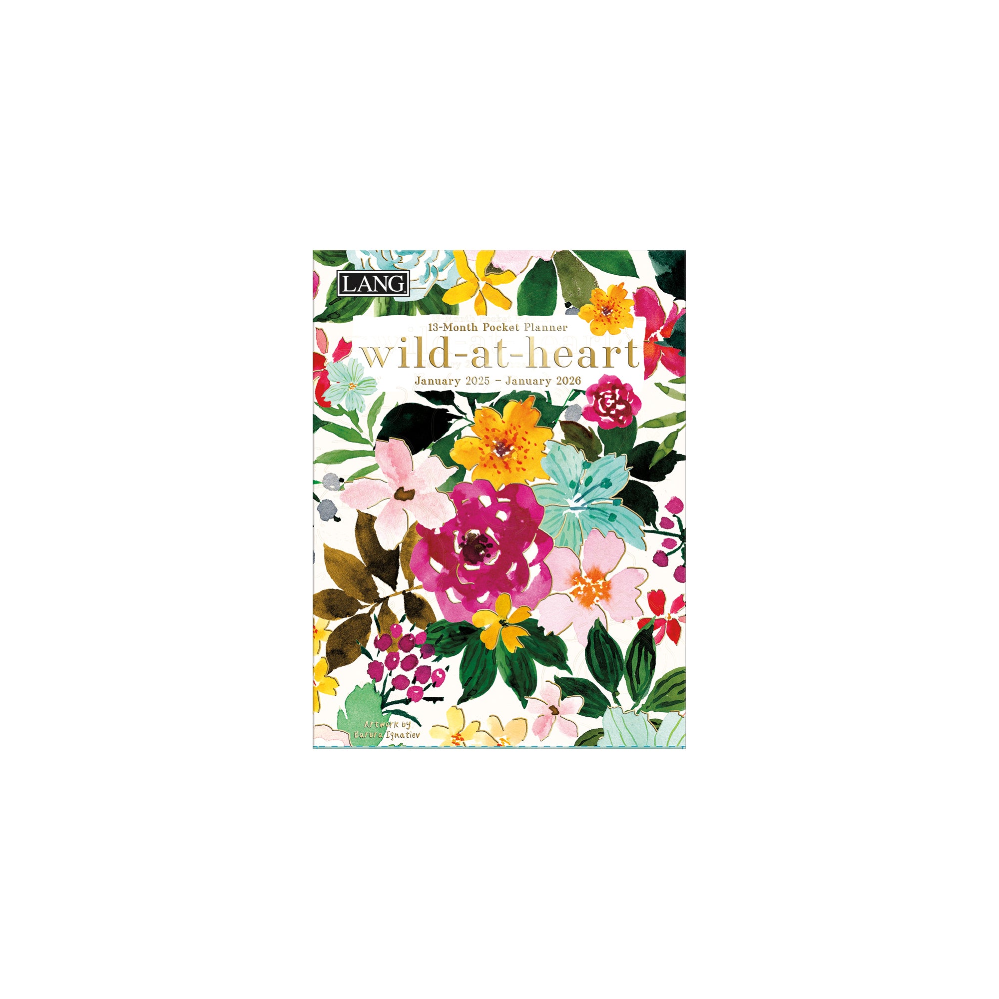 2025 Wild At Heart - LANG 13 Month Pocket Diary/Planner