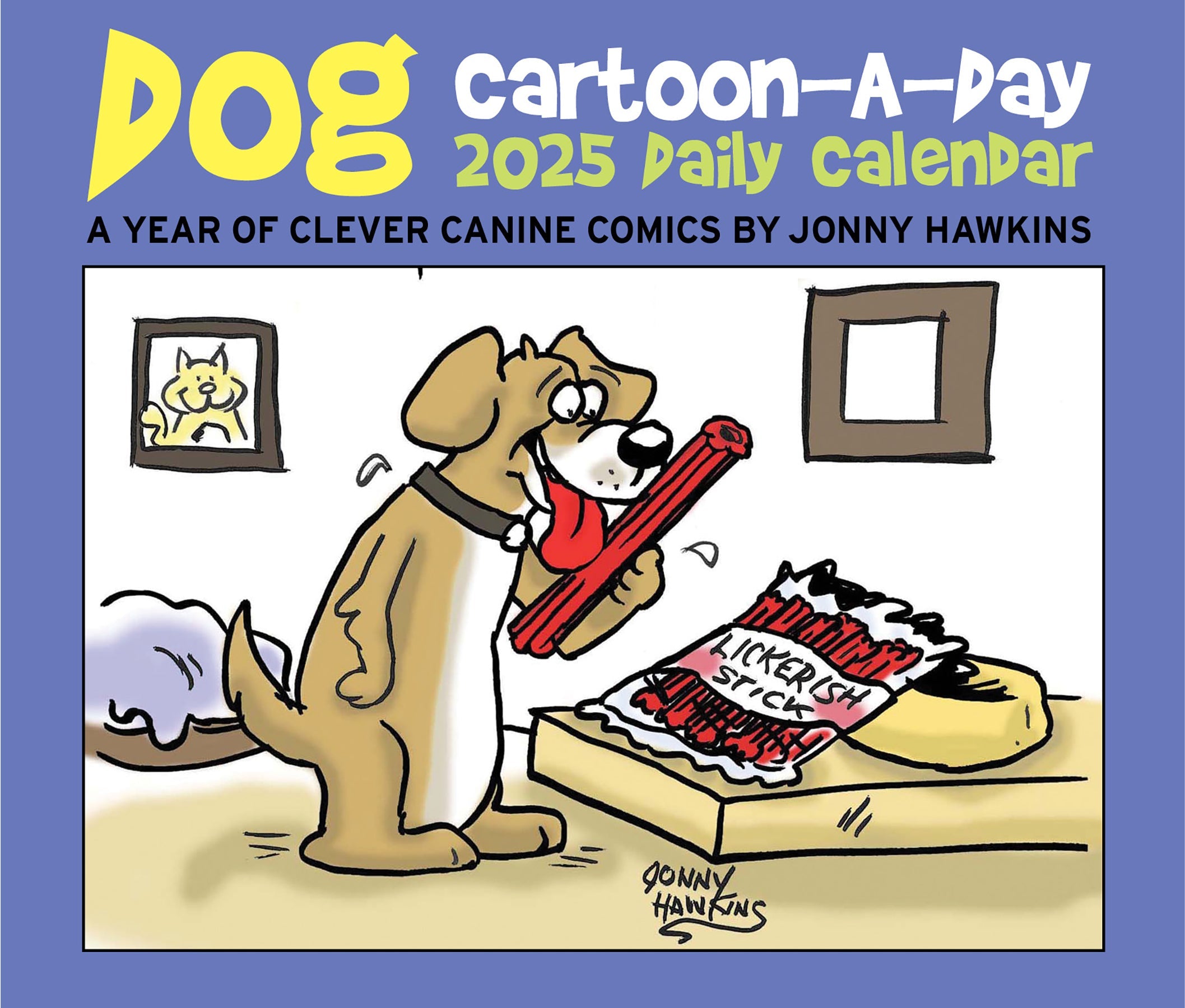 2025 Dog Cartoon-a-Day by Jonny Hawkins - Daily Boxed Page-A-Day Calendar