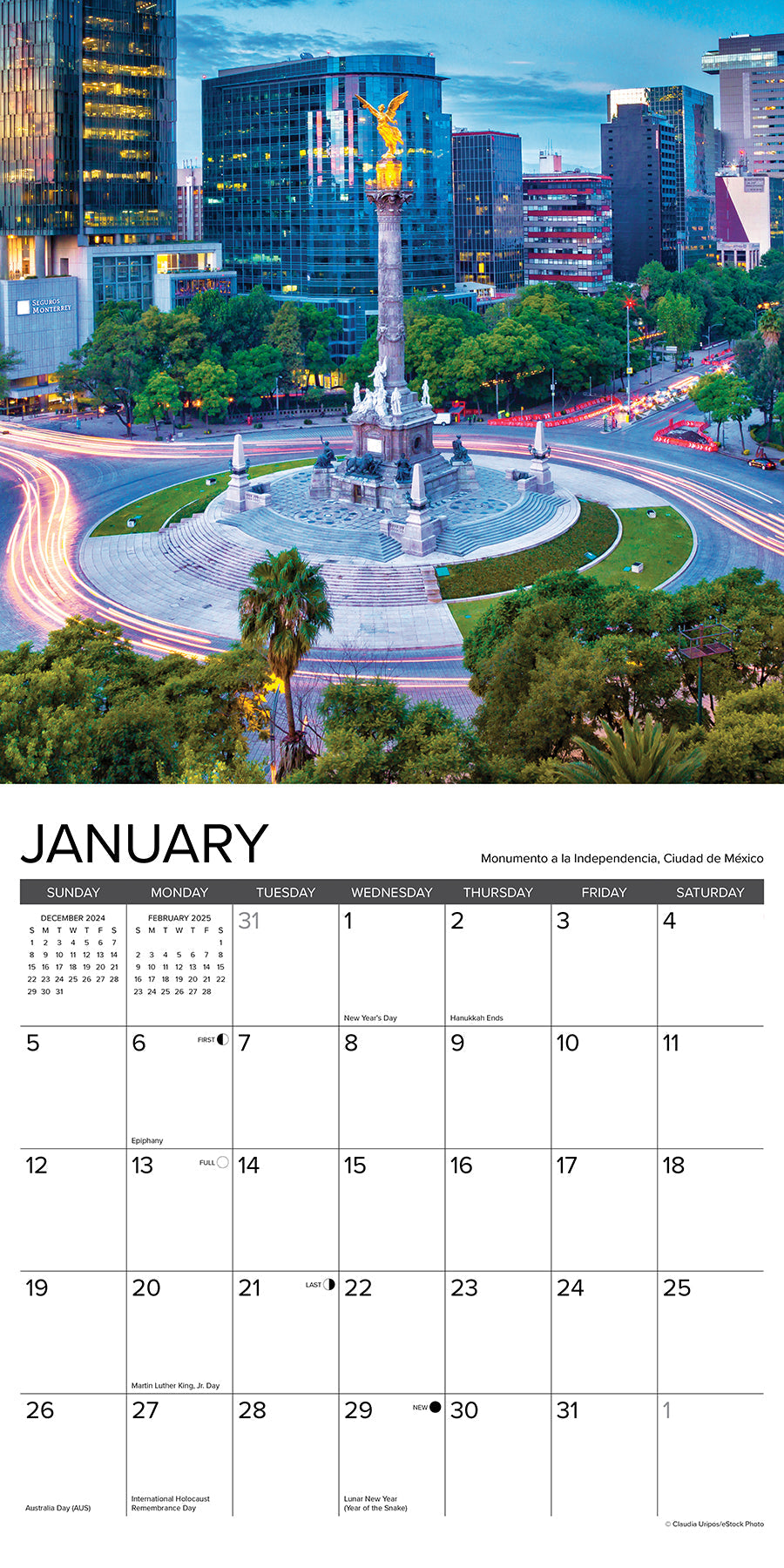 2025 Mexico - Square Wall Calendar