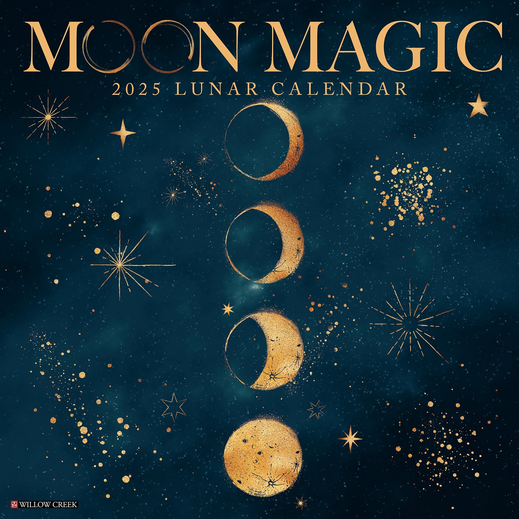 2025 Moon Magic (w/metallic Ink) - Square Wall Calendar