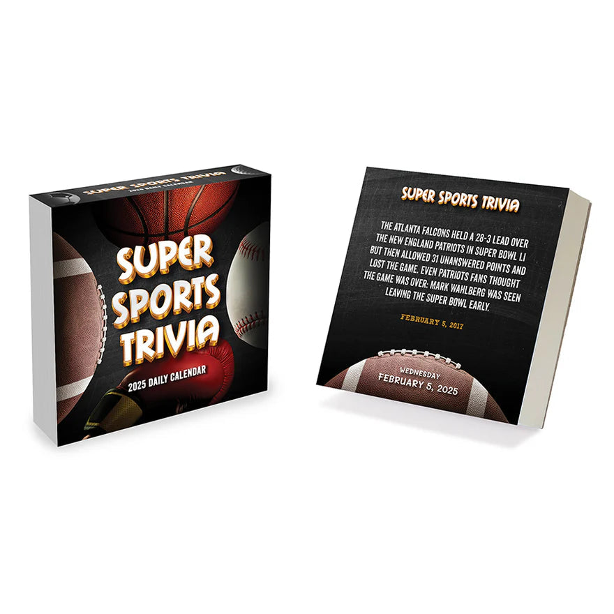 2025 Sports Facts & Trivia - Daily Boxed Page-A-Day Calendar