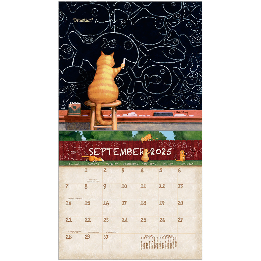 2025 A Cat'S Life - Legacy Deluxe Wall Calendar