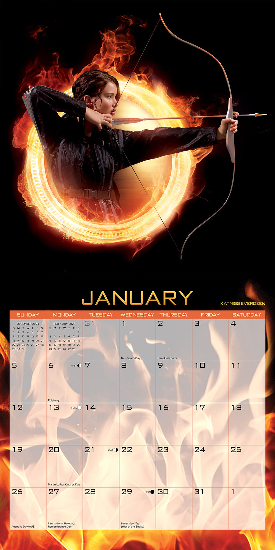 2025 The World Of Hunger Games (w/foil) - Square Wall Calendar
