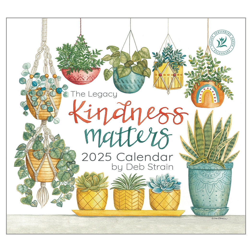 2025 Kindness Matters - Legacy Deluxe Wall Calendar