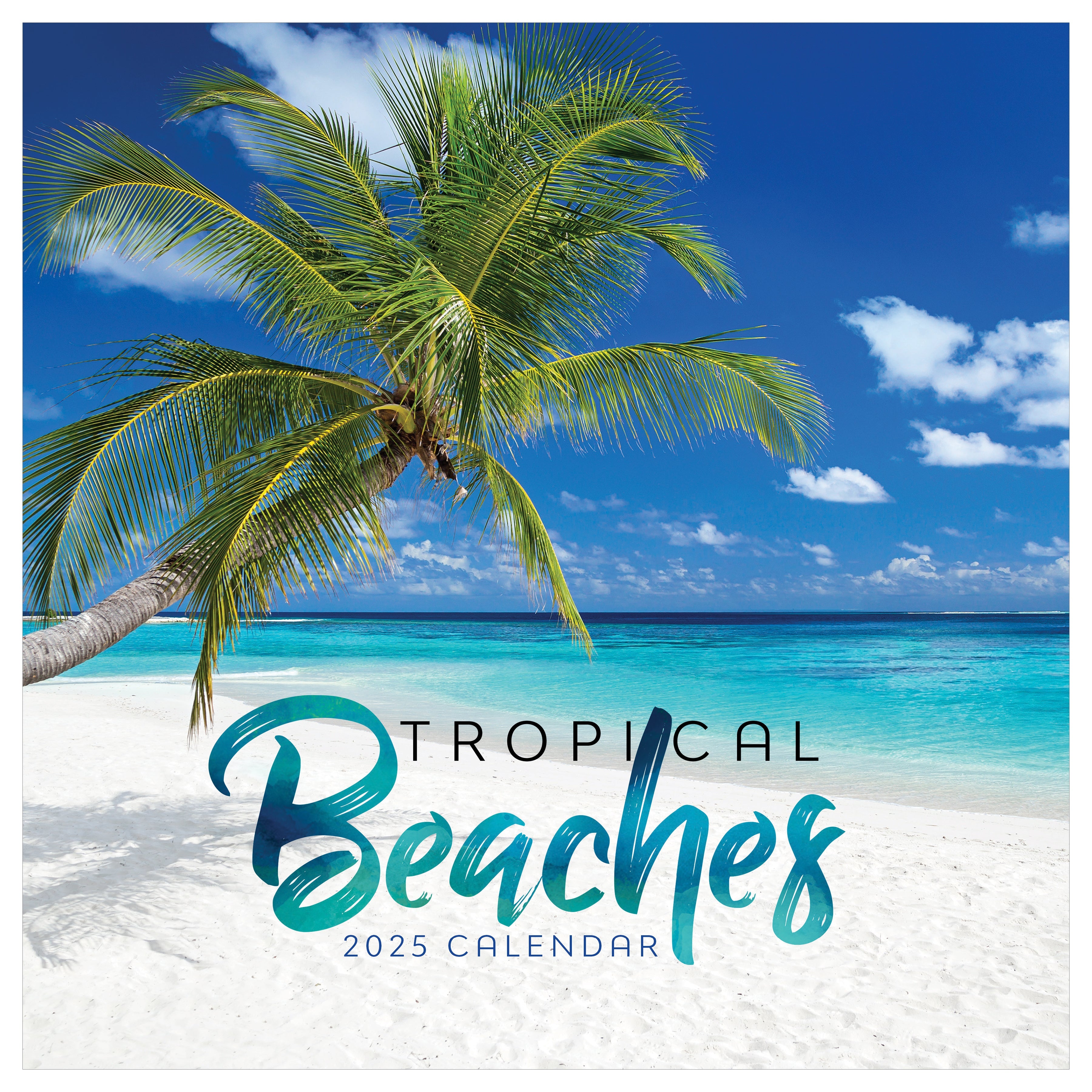 2025 Tropical Beaches - Square Wall Calendar