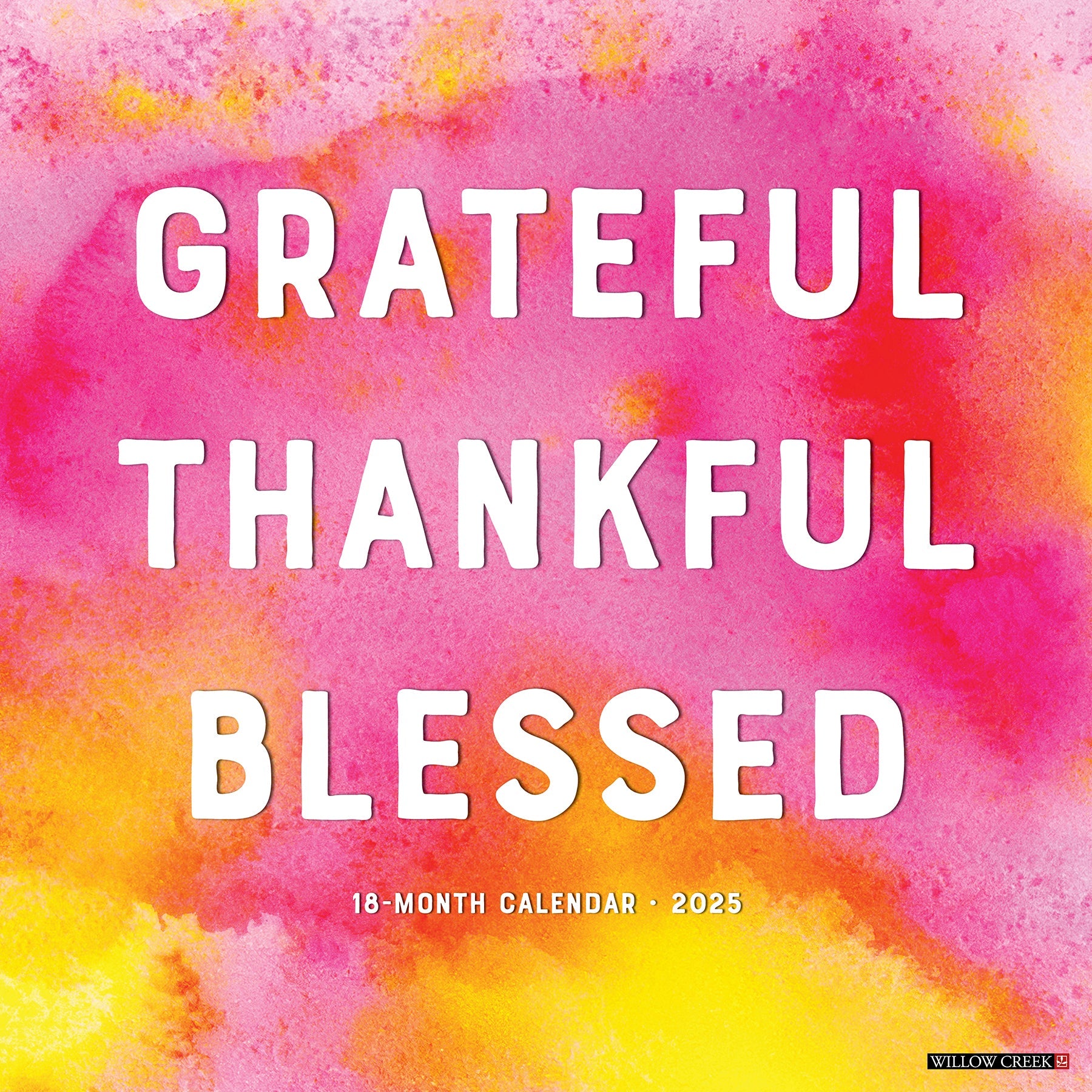 2025 Grateful, Thankful, Blessed - Square Wall Calendar