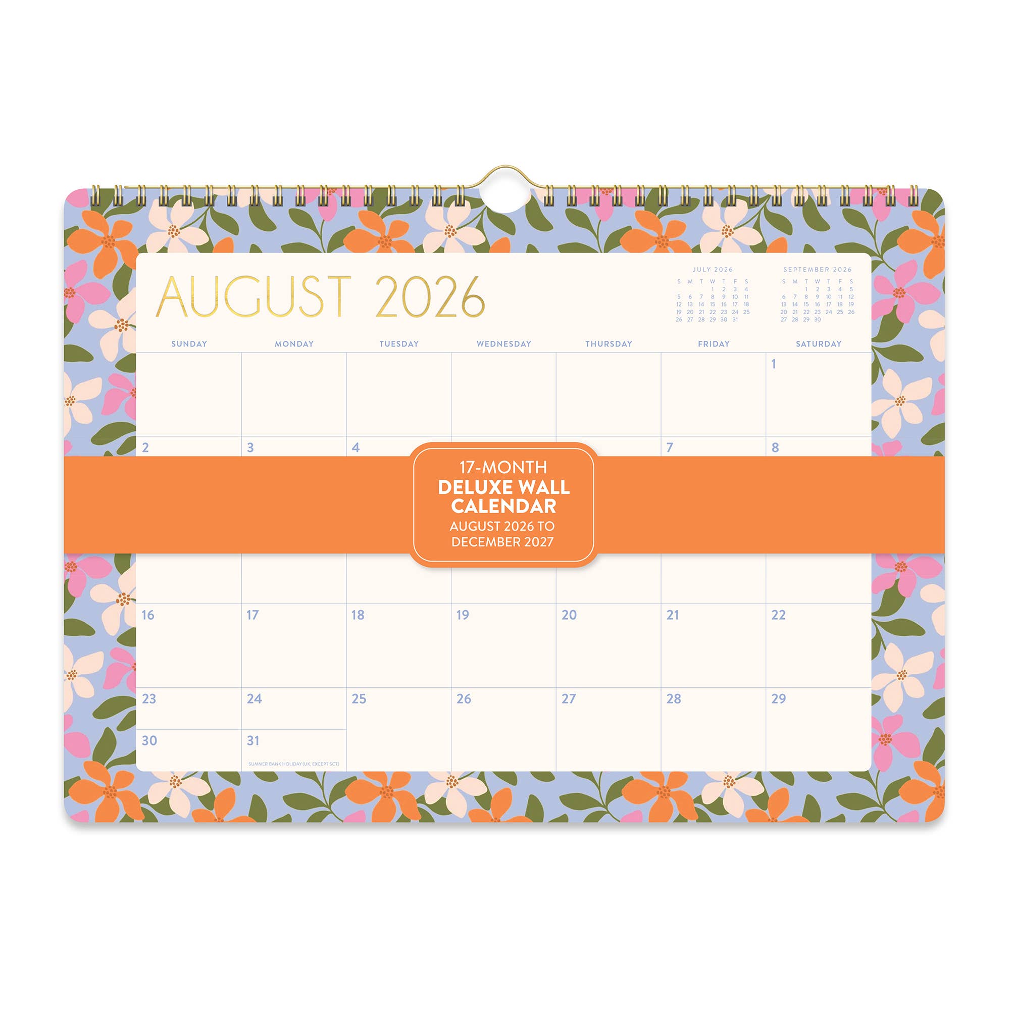 2027 Secret Garden Deluxe Wall Calendar