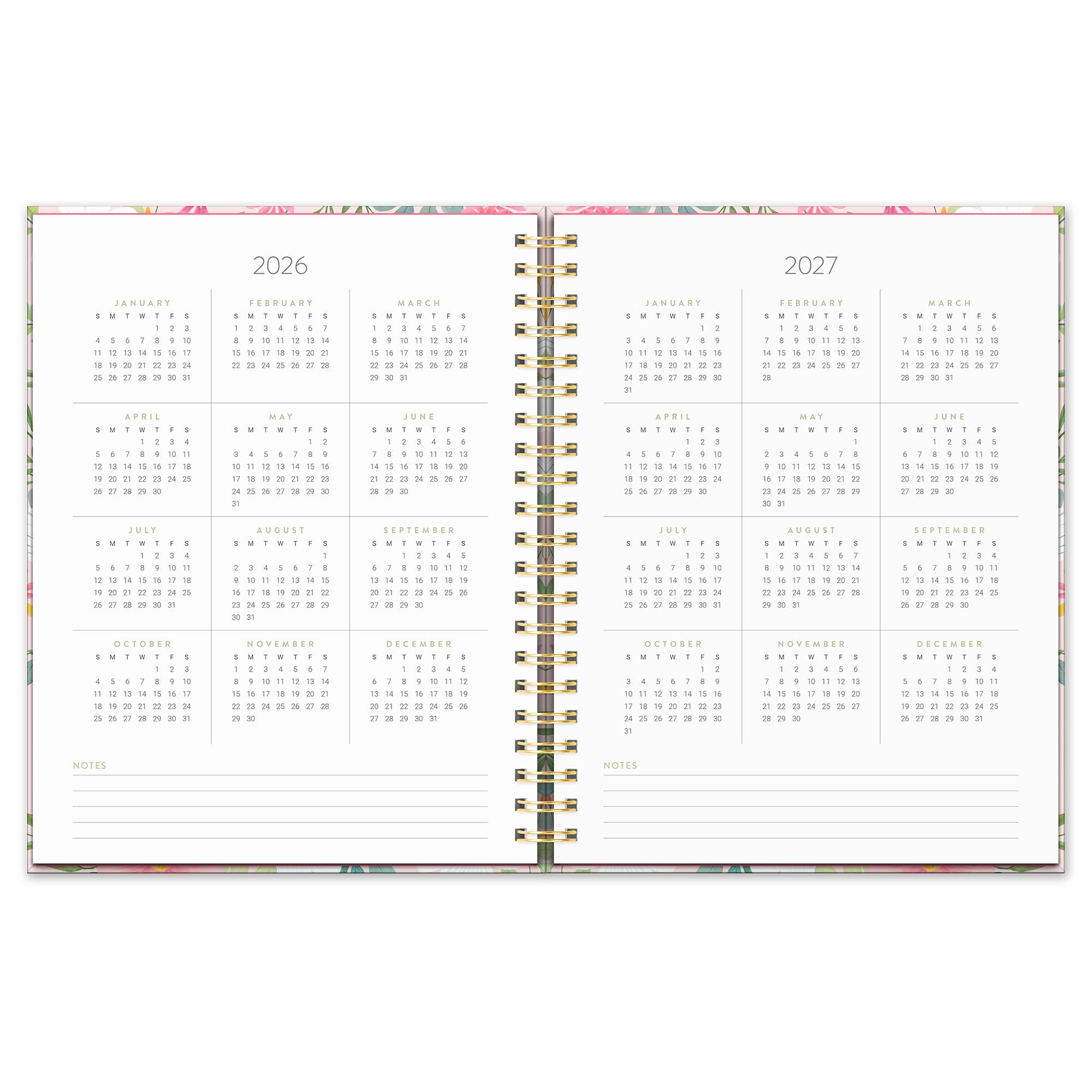 2027 Birds & Blooms Extra-Large Spiral Planner