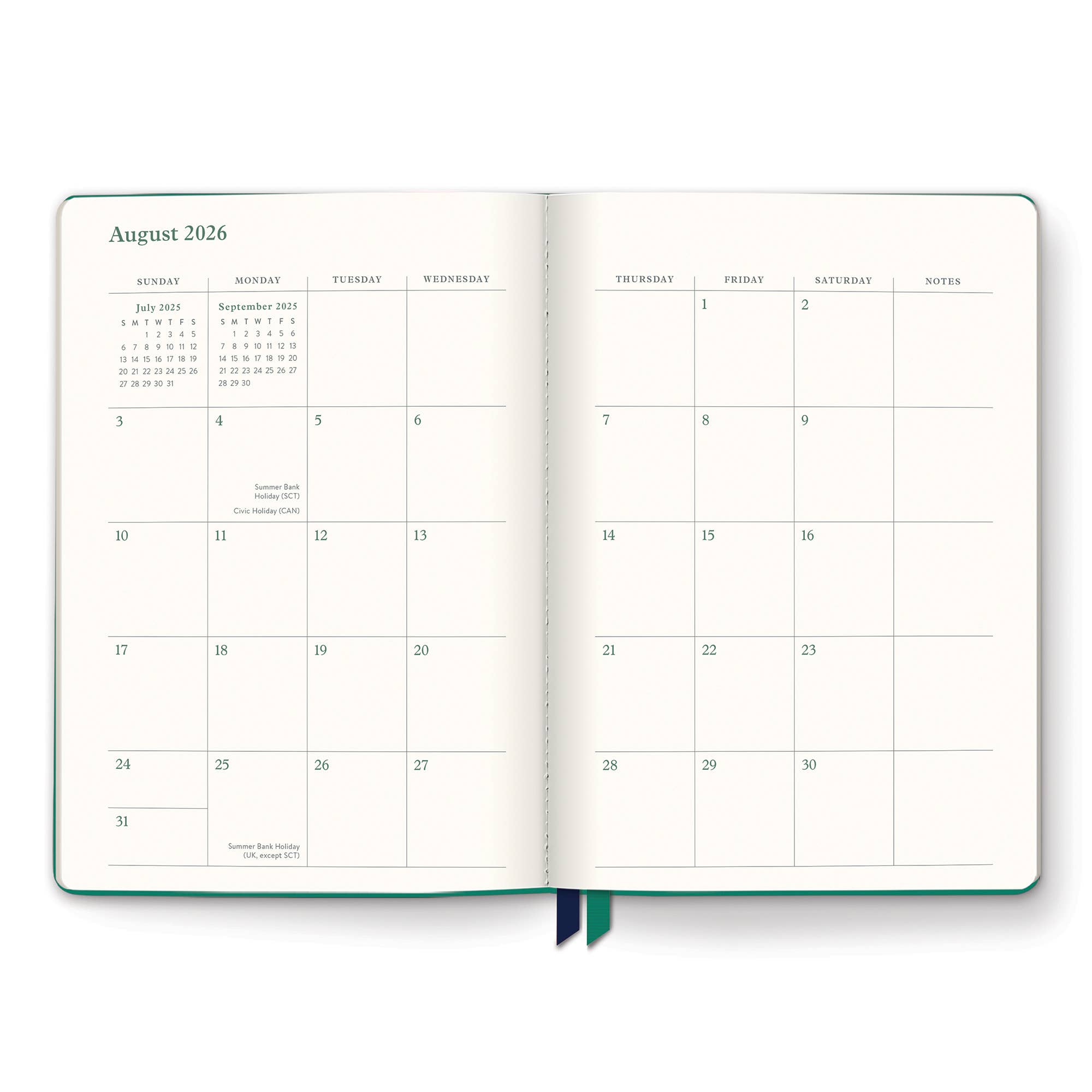 2027 Cascading Plumes Clara Clothbound Planner