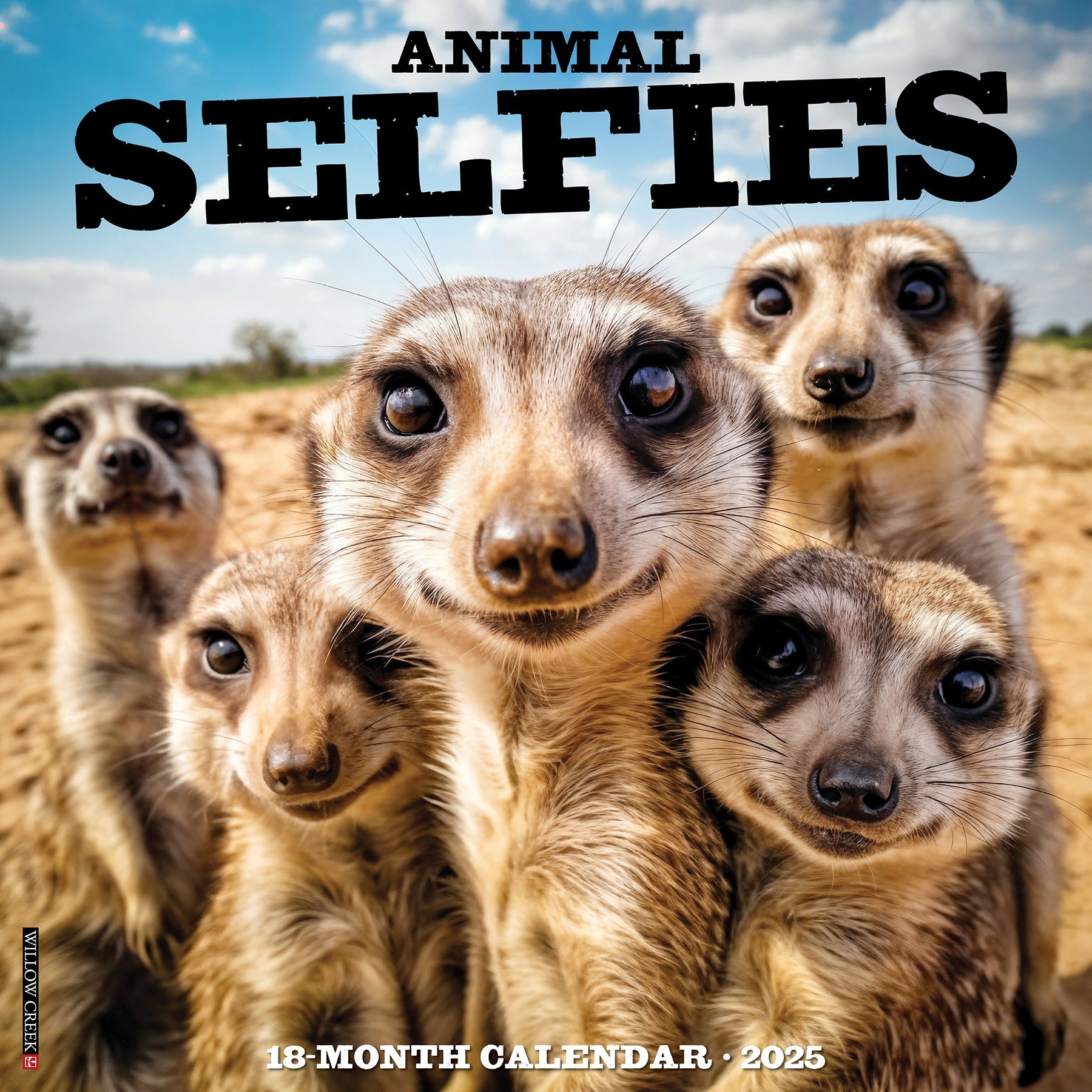 2025 Animal Selfies - Square Wall Calendar