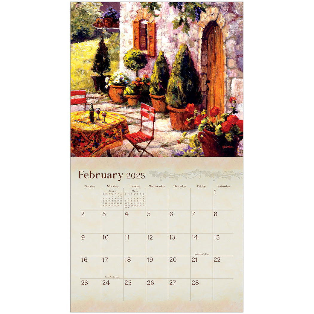 2025 Wine Country - Legacy Deluxe Wall Calendar