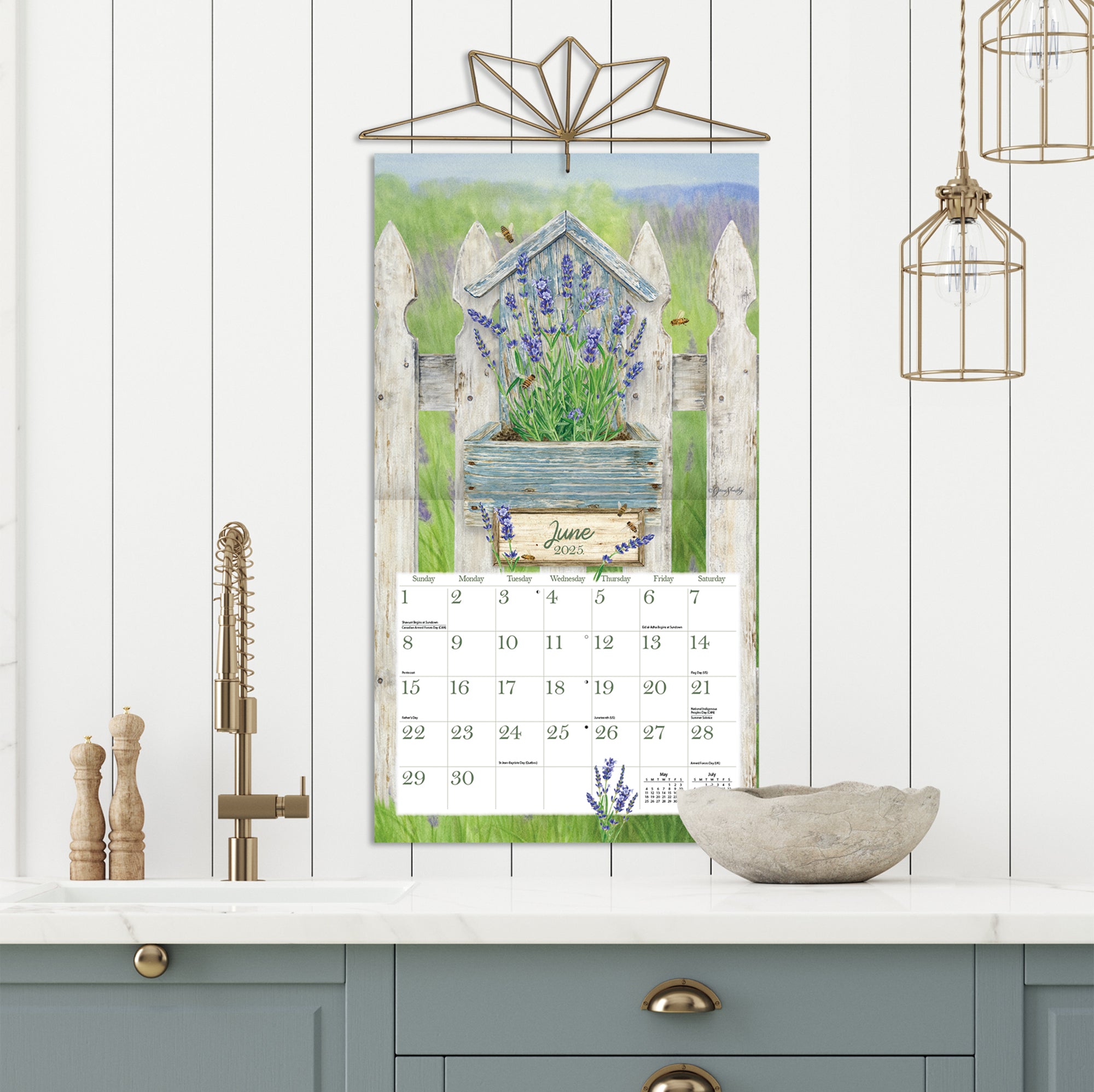 2025 Herb Garden By Jane Shasky - LANG Deluxe Wall Calendar