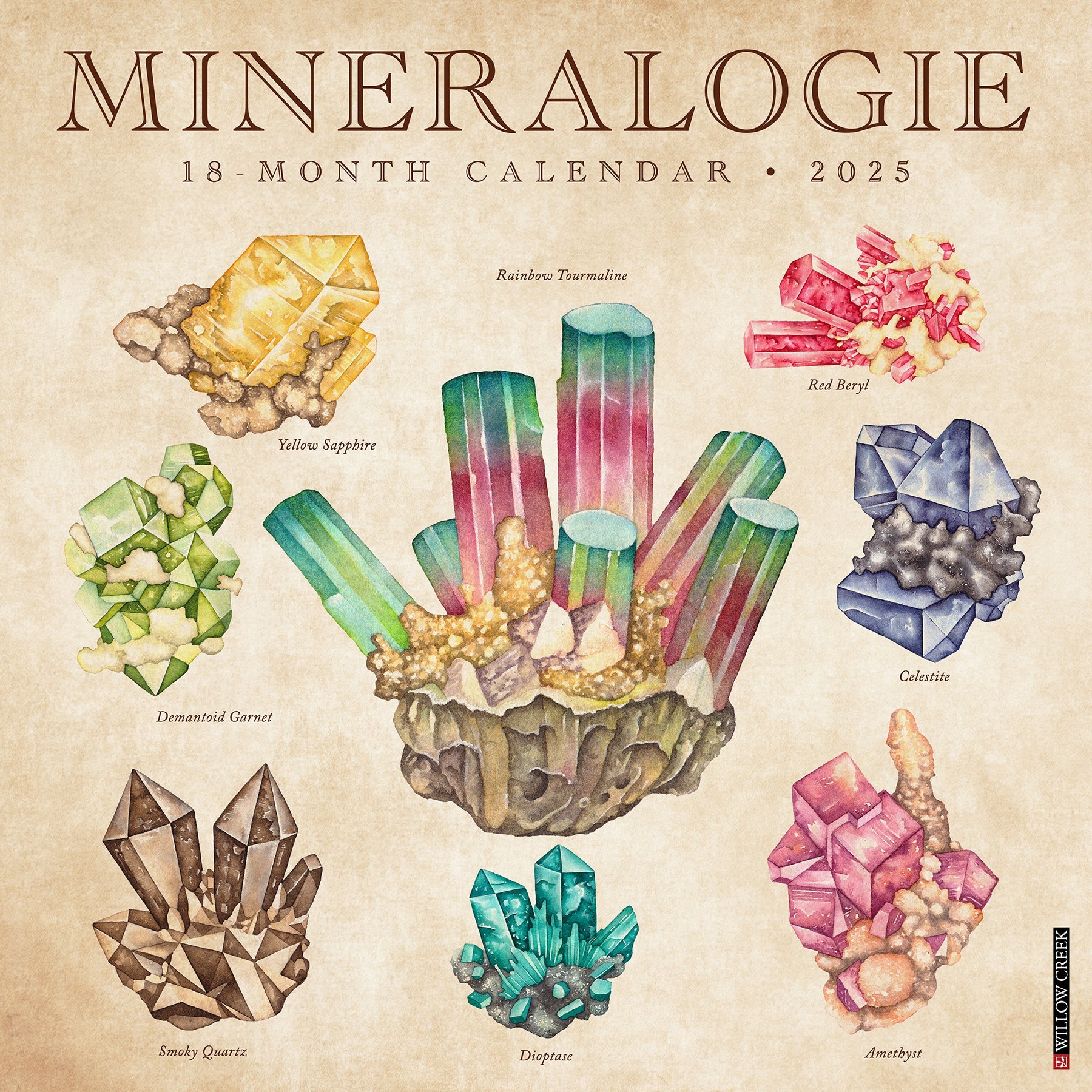 2025 Mineralologie - Square Wall Calendar