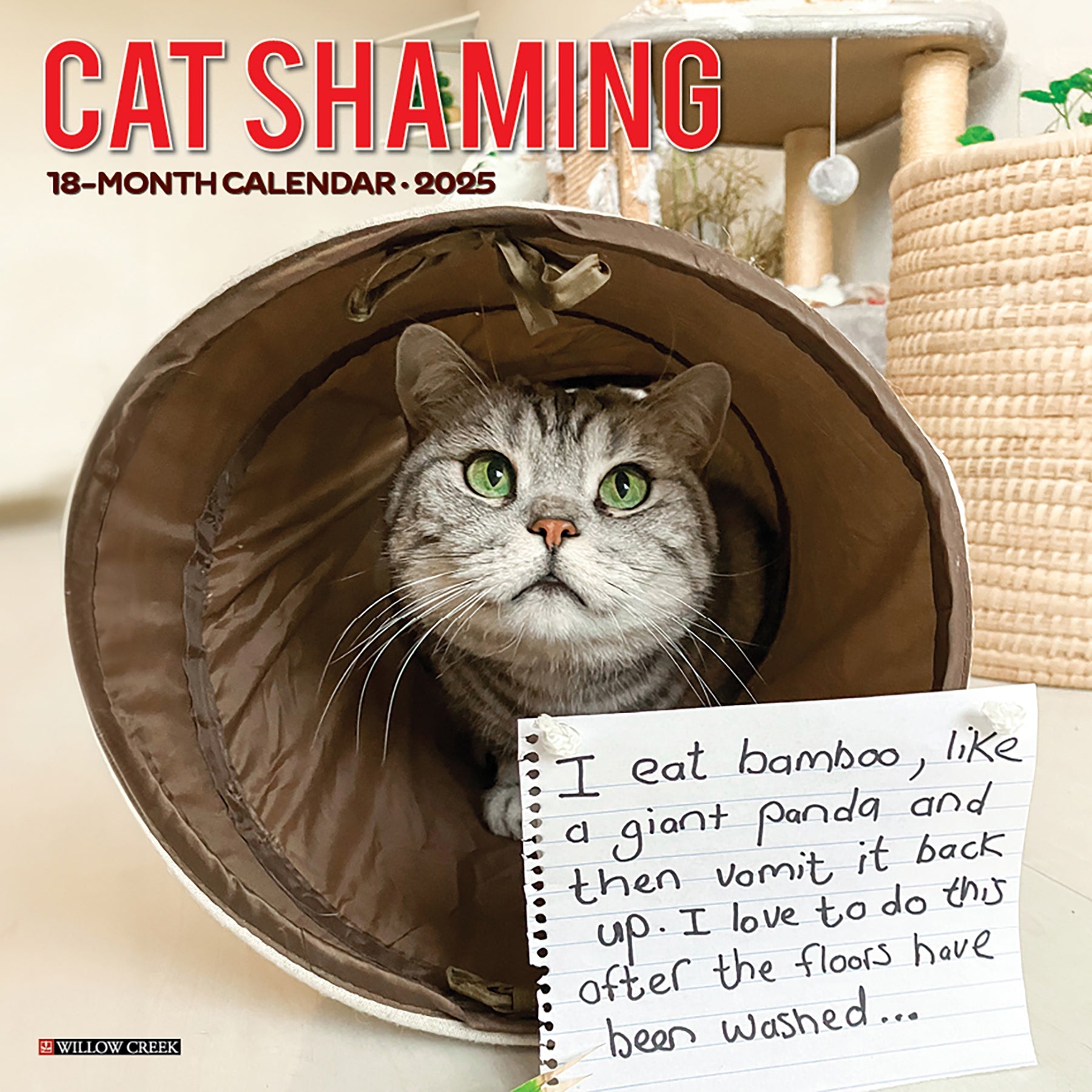 2025 Cat Shaming - Square Wall Calendar