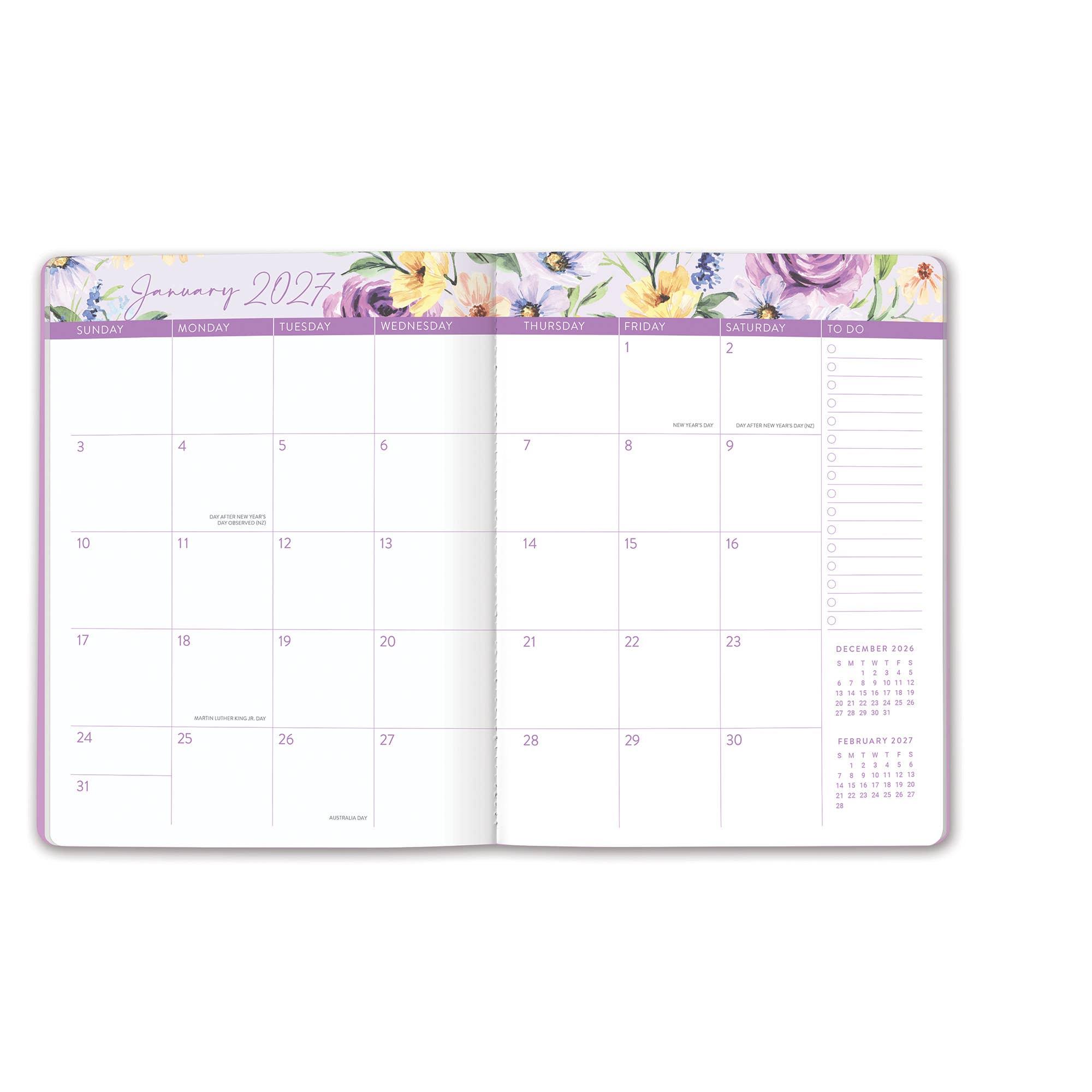 2027 Bella Flora Just Right Monthly Planner