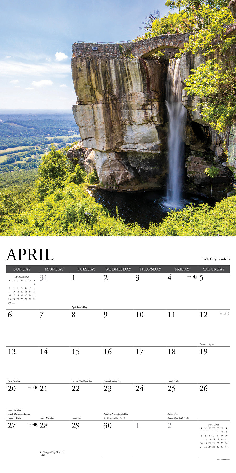 2025 Georgia - Square Wall Calendar