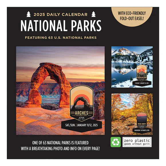 2025 365 National Parks - Daily Boxed Page-A-Day Calendar